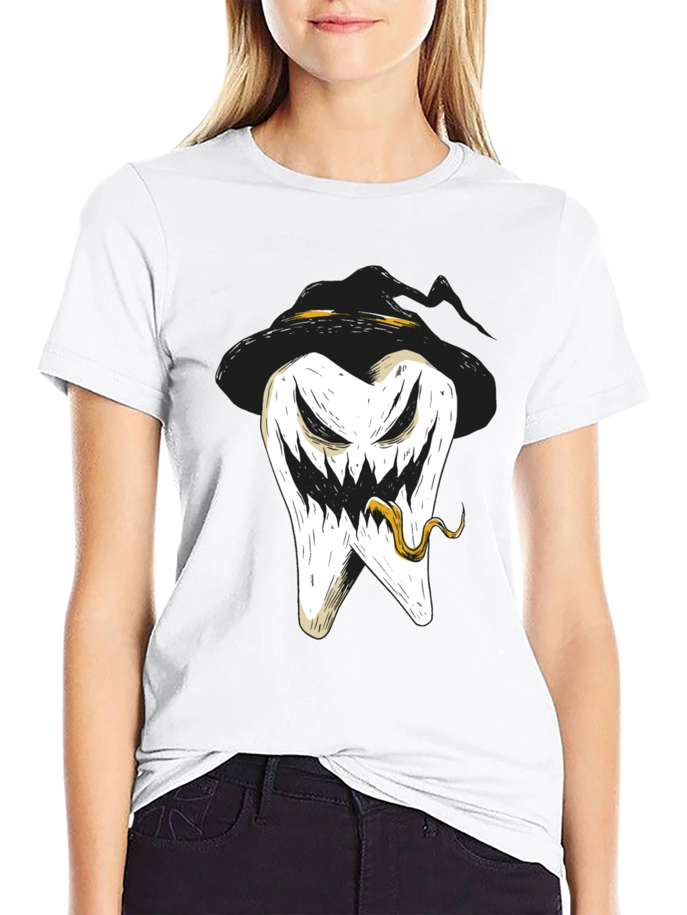 Spooky Tooth Halloween Graphic Tee