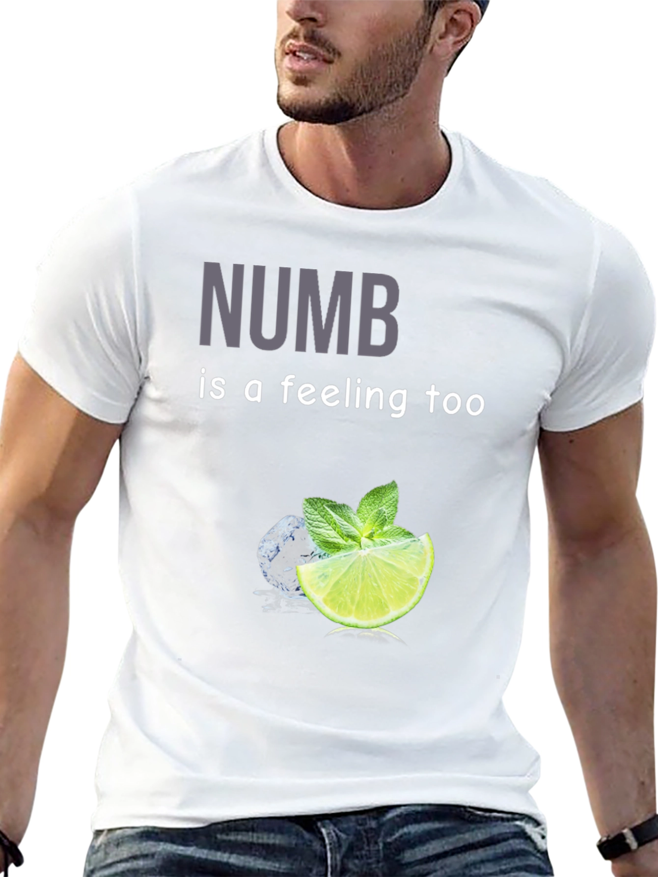 Numb Feeling Graphic Tee - Stylish Comfort