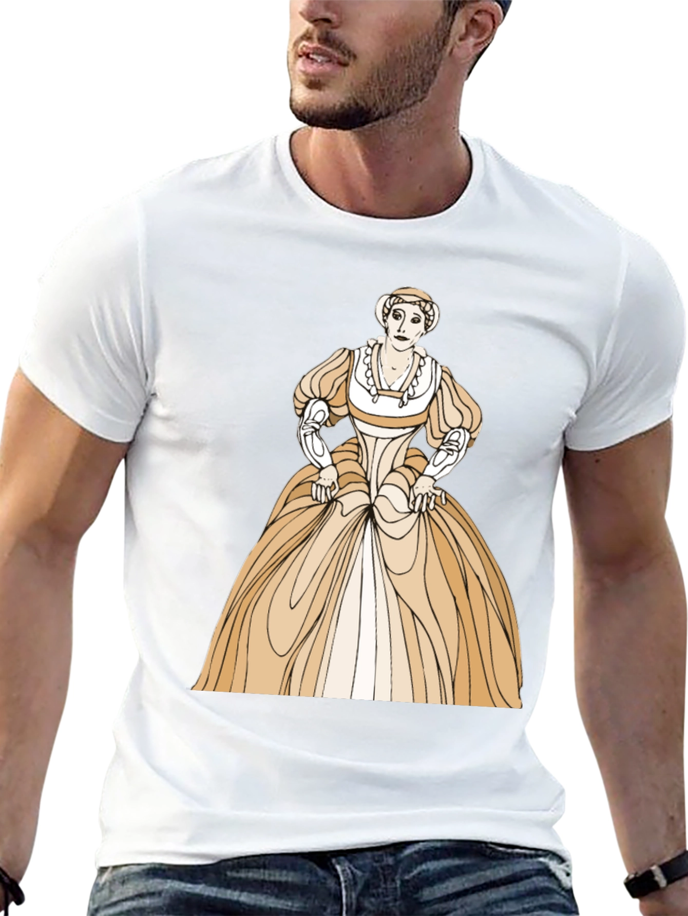 Renaissance Woman Graphic Tee - Unique Art Shirt