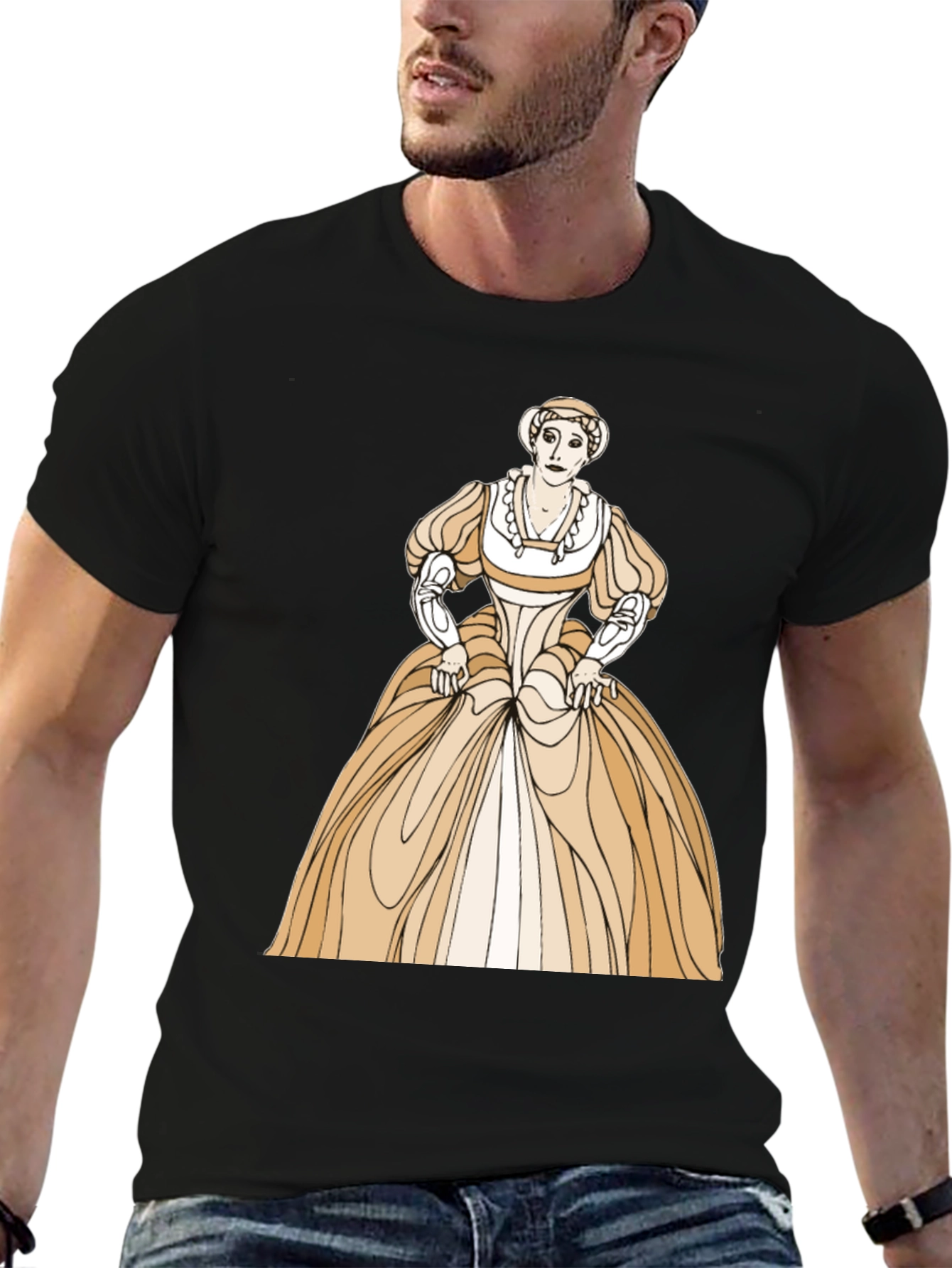 Renaissance Woman Graphic Tee - Unique Art Shirt