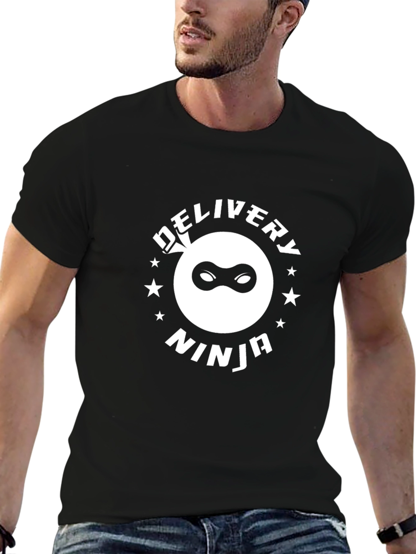Delivery Ninja Graphic T-Shirt - Black