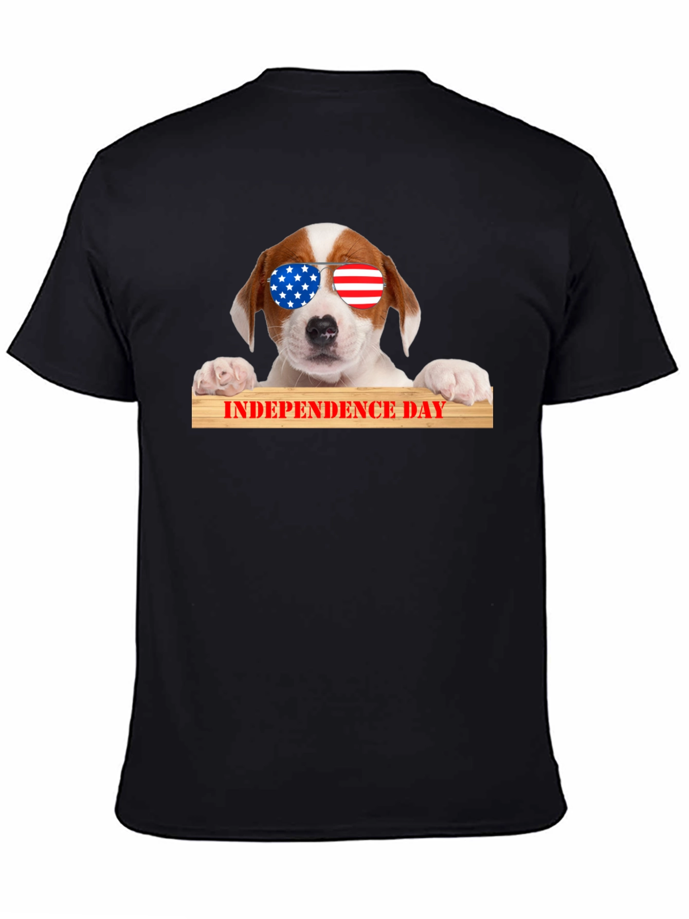 Patriotic Pup T-Shirt - Independence Day Dog Tee