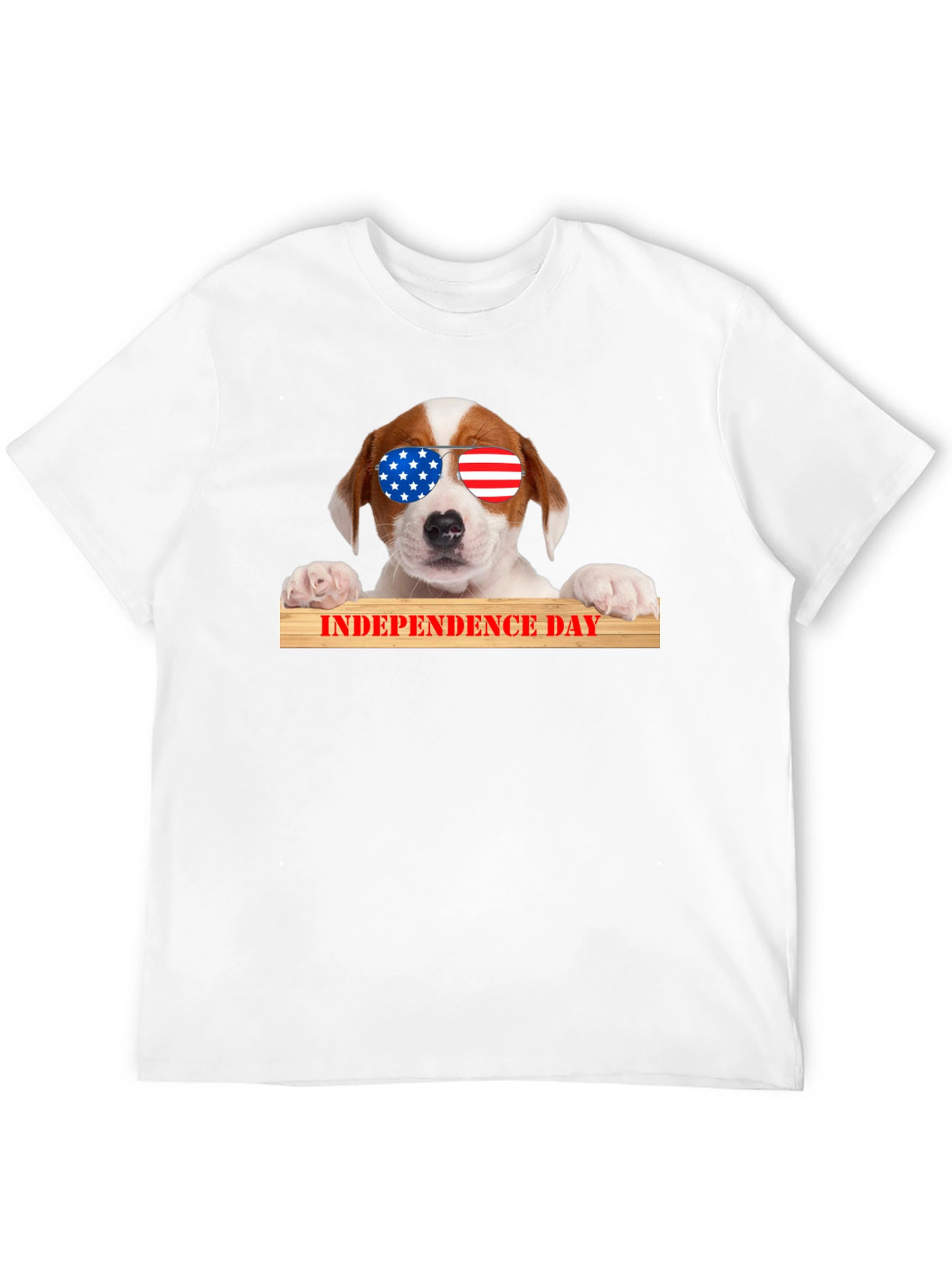 Patriotic Pup T-Shirt - Independence Day Dog Tee