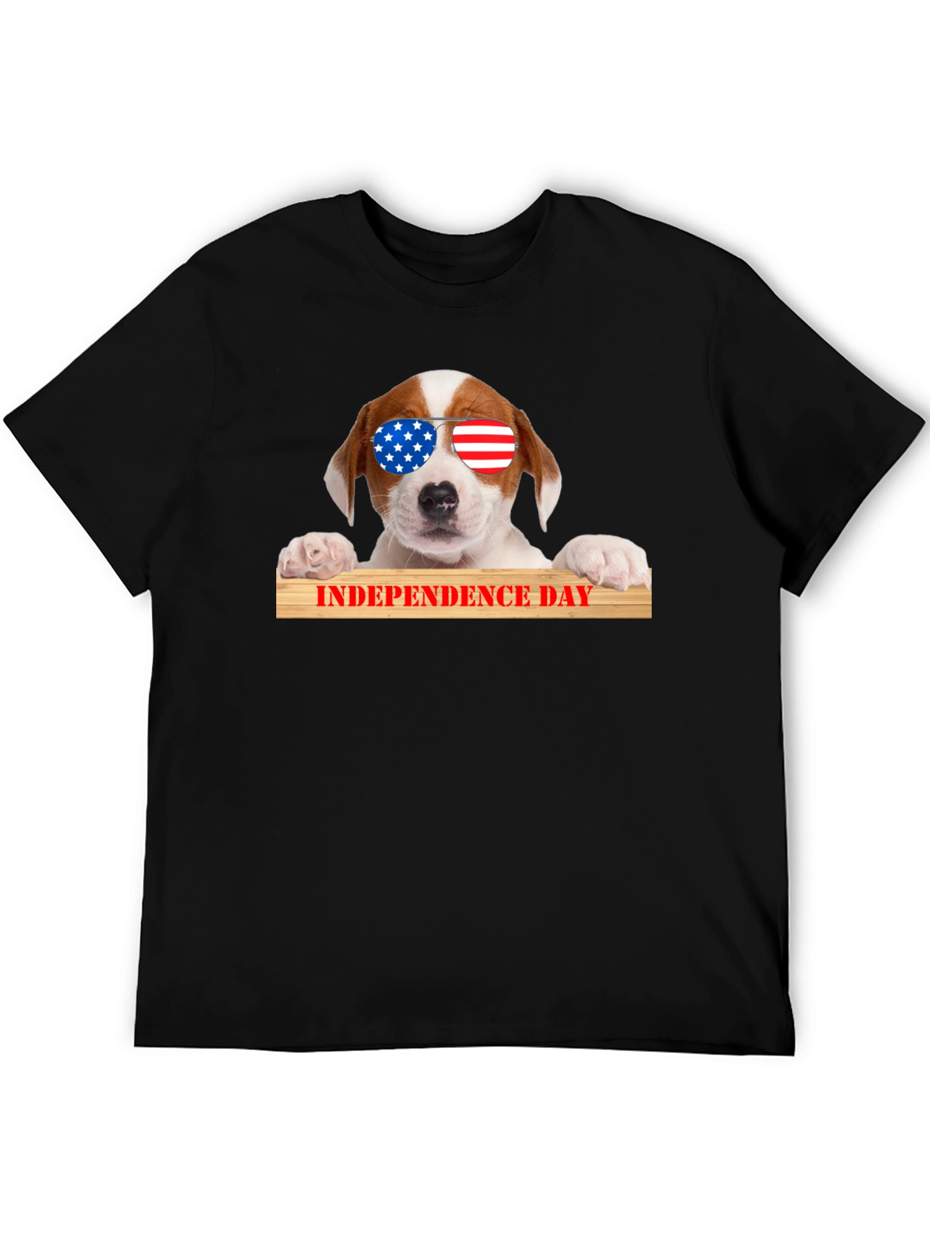 Patriotic Pup T-Shirt - Independence Day Dog Tee