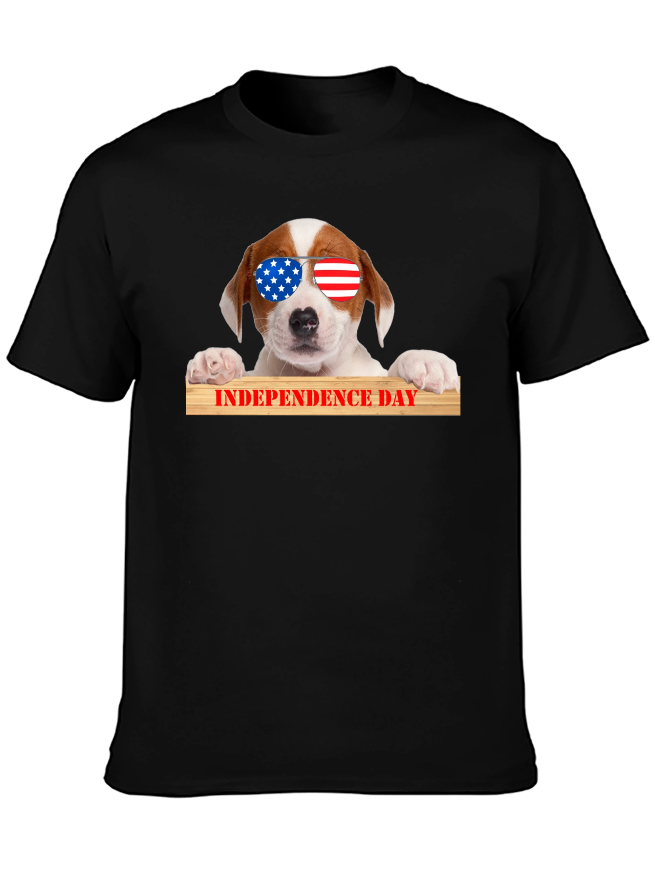 Patriotic Pup T-Shirt - Independence Day Dog Tee