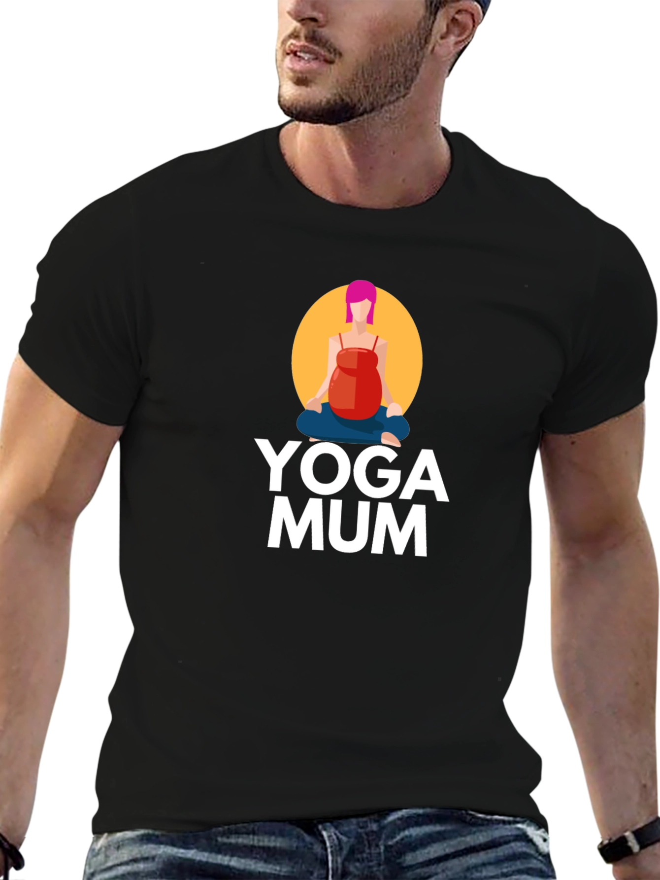 Yoga Mum Graphic Tee - Comfort & Style