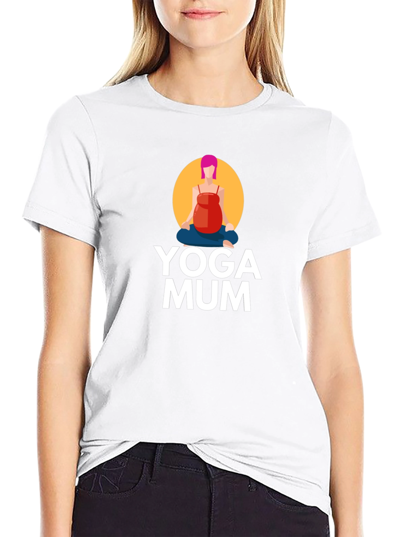 Yoga Mum Graphic Tee - Comfort & Style