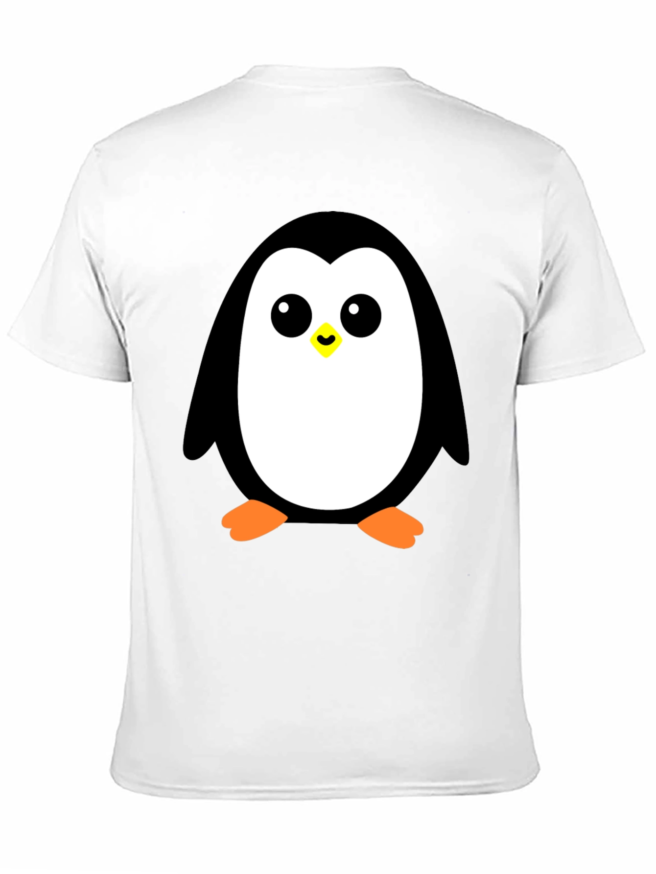 Cute Penguin Graphic Black T-Shirt