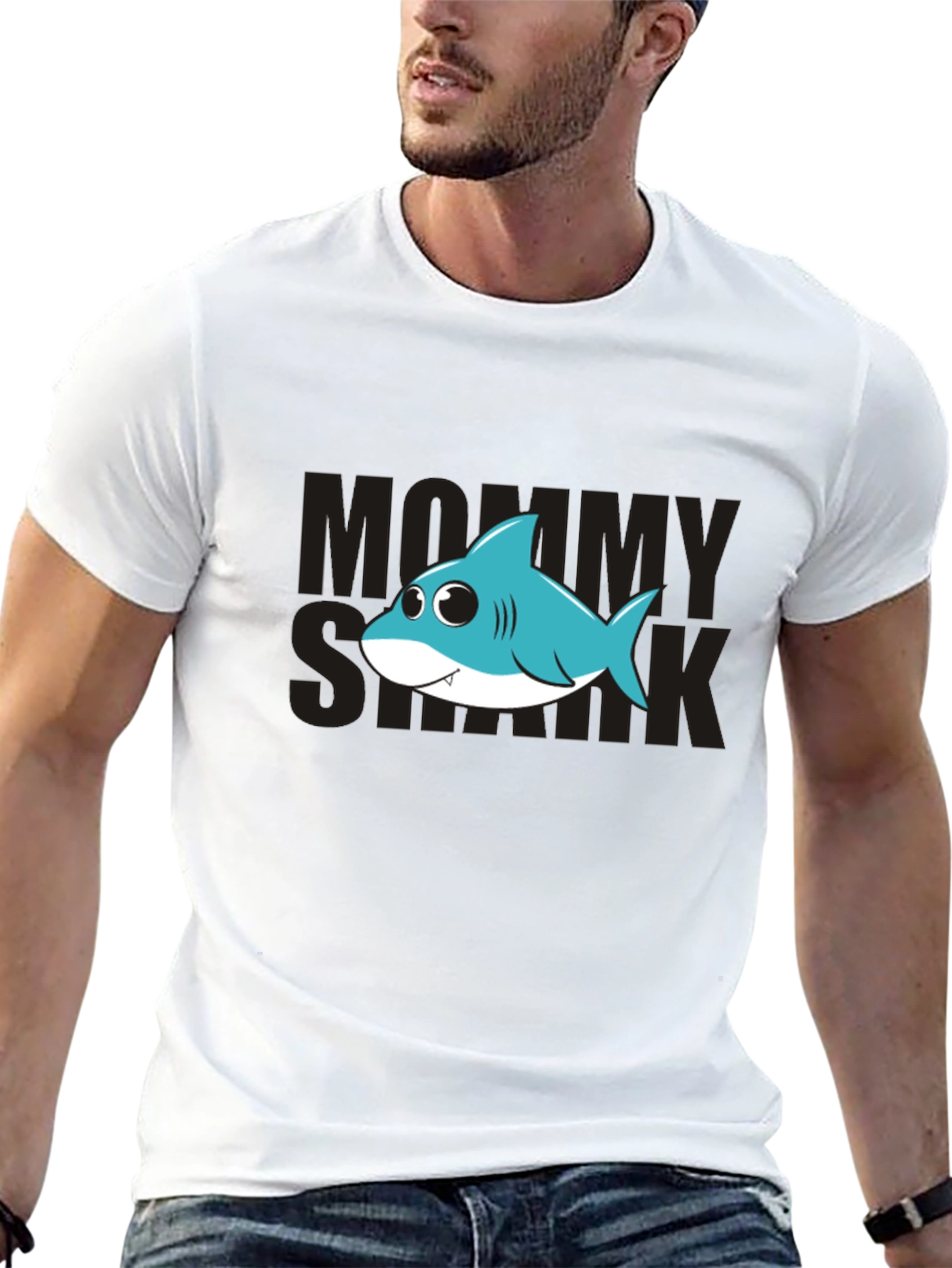 Mommy Shark T-Shirt - Cute Cartoon Shark Design