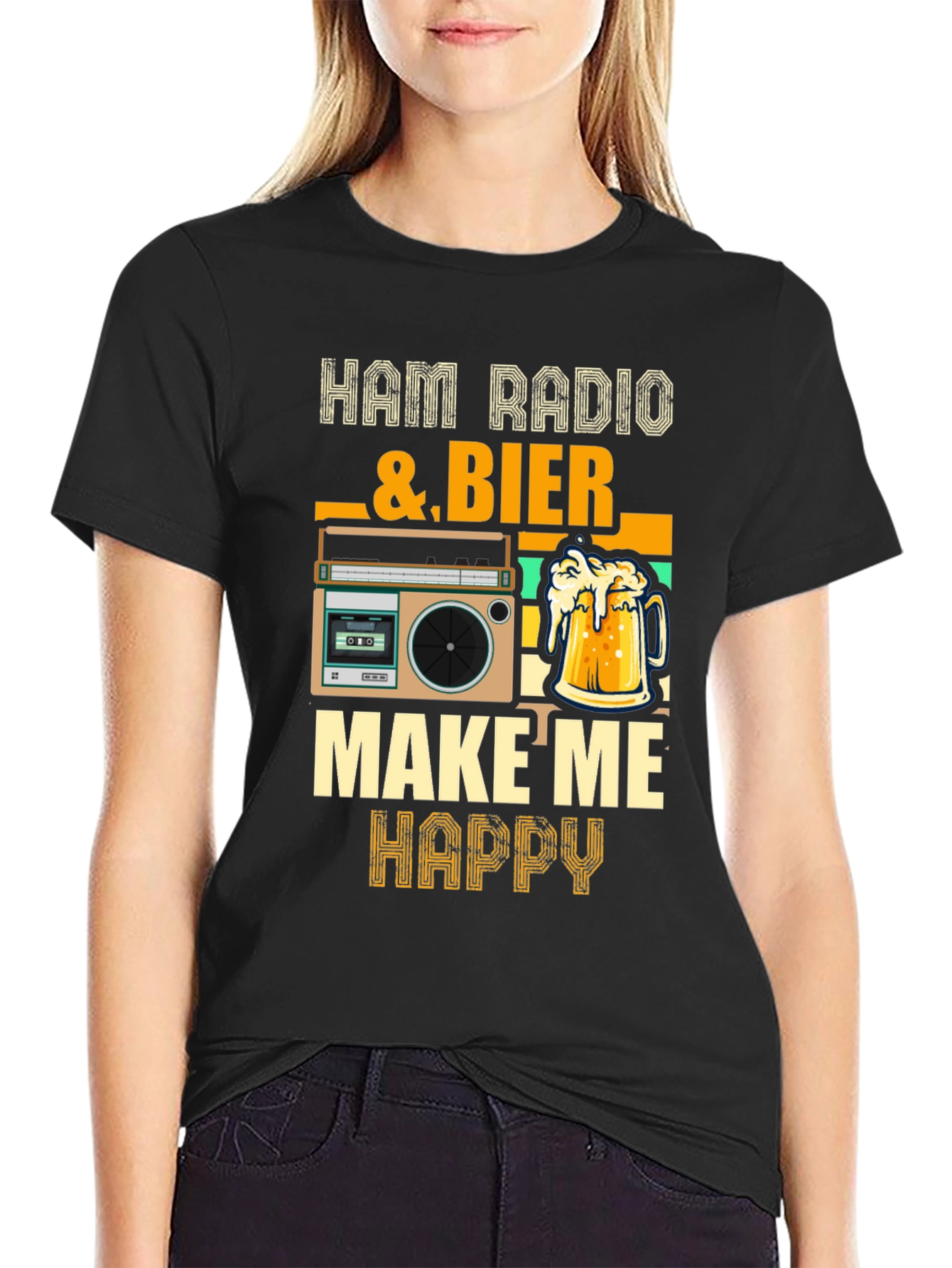 Ham Radio & Beer Graphic Tee