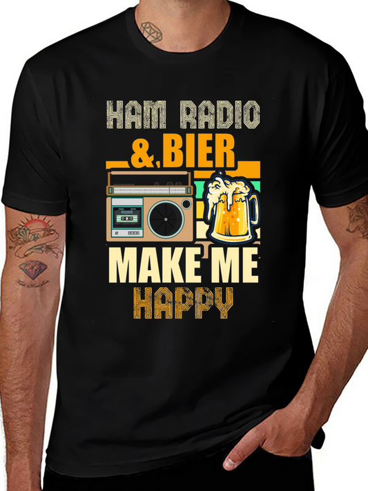 Ham Radio & Beer Graphic Tee
