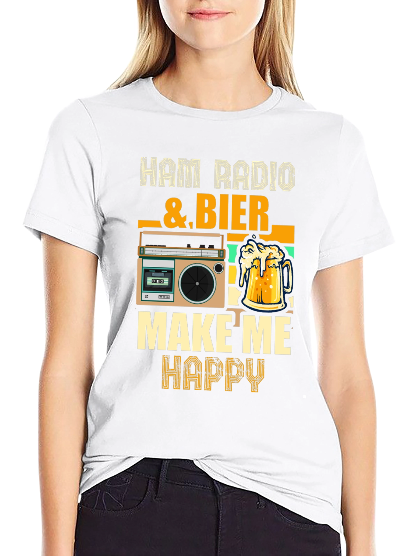 Ham Radio & Beer Graphic Tee