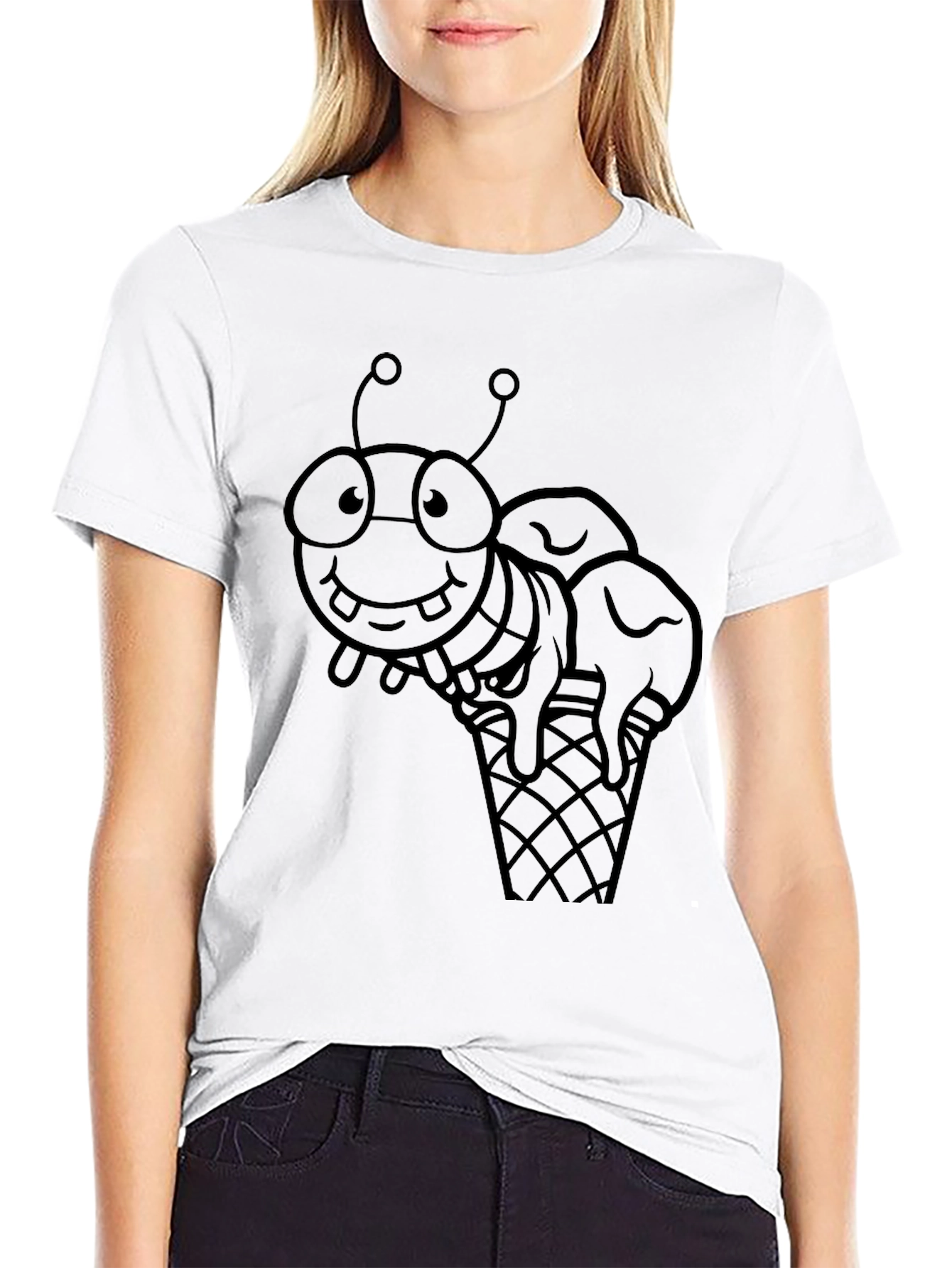 Insect Ice Cream T-Shirt - Fun Graphic Tee