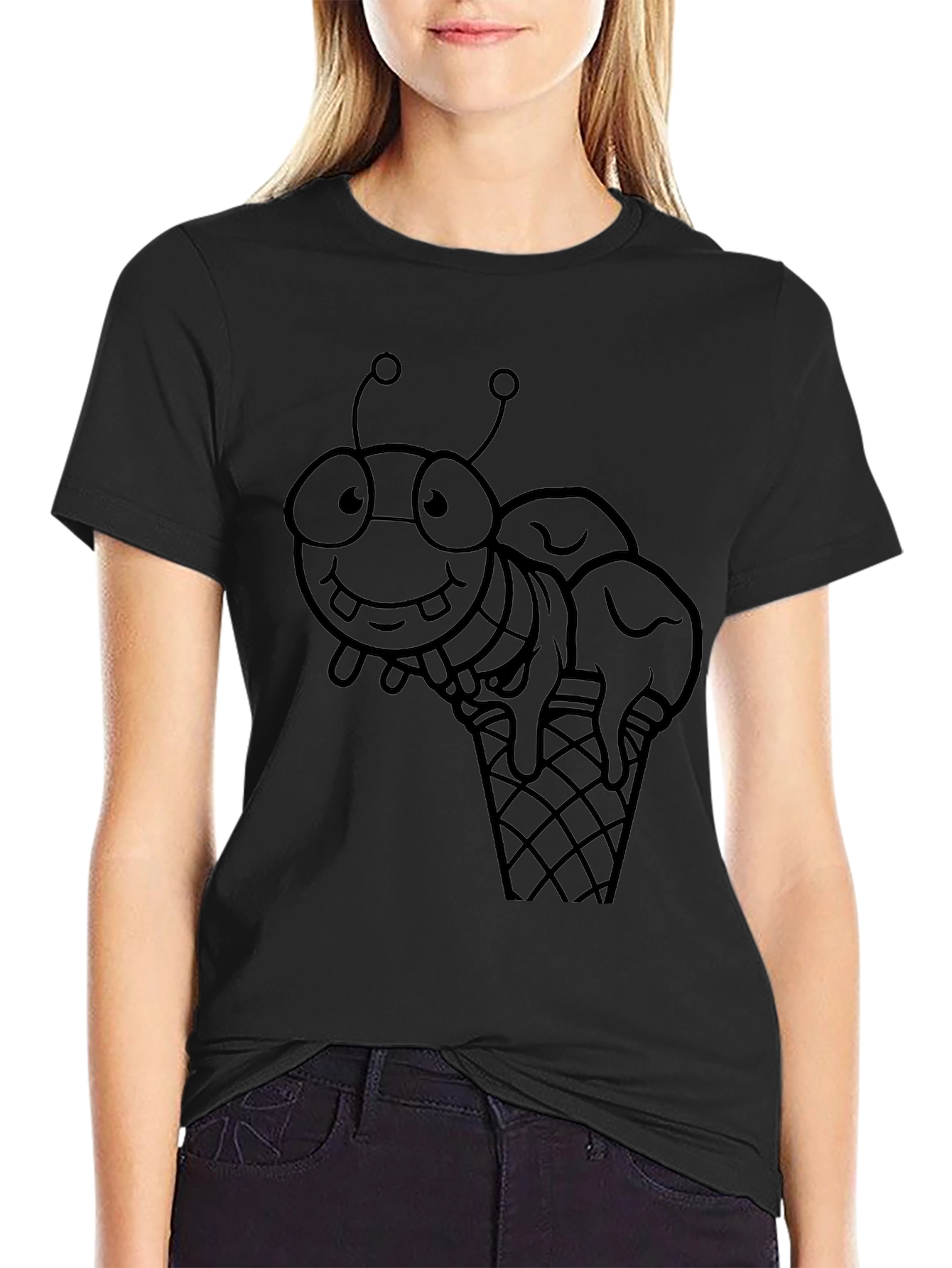 Insect Ice Cream T-Shirt - Fun Graphic Tee