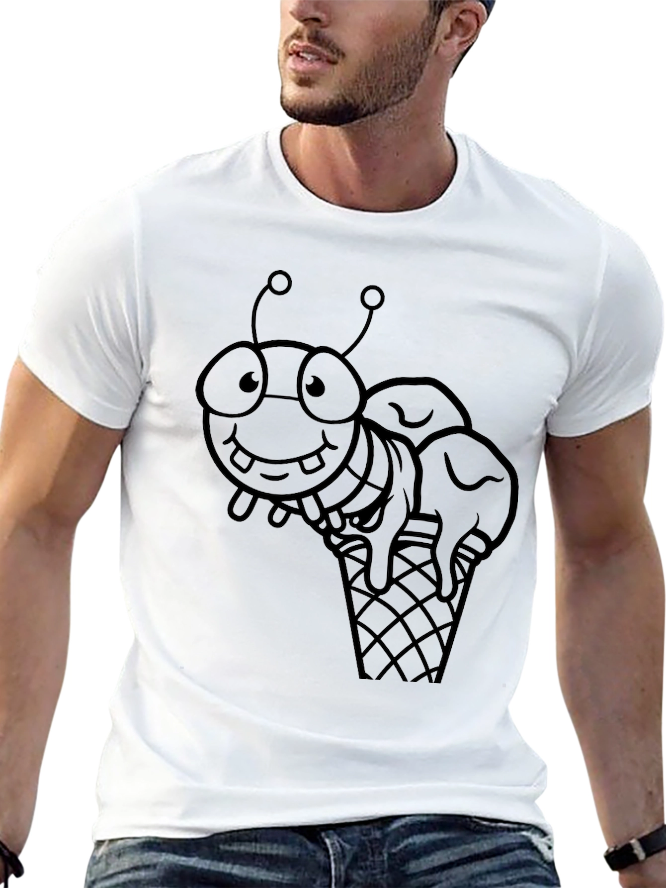 Insect Ice Cream T-Shirt - Fun Graphic Tee