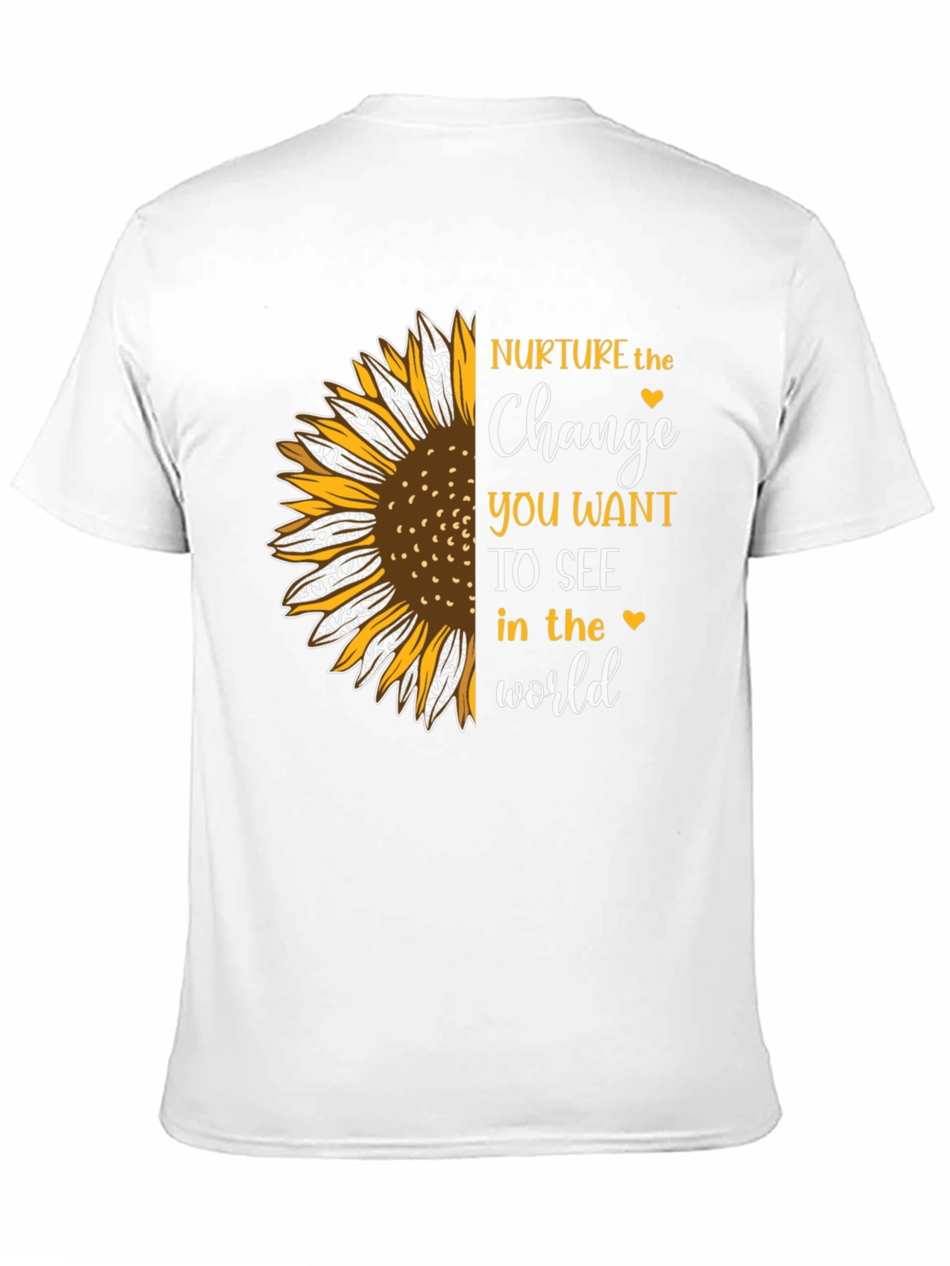 Nurture the Change Sunflower Graphic T-Shirt