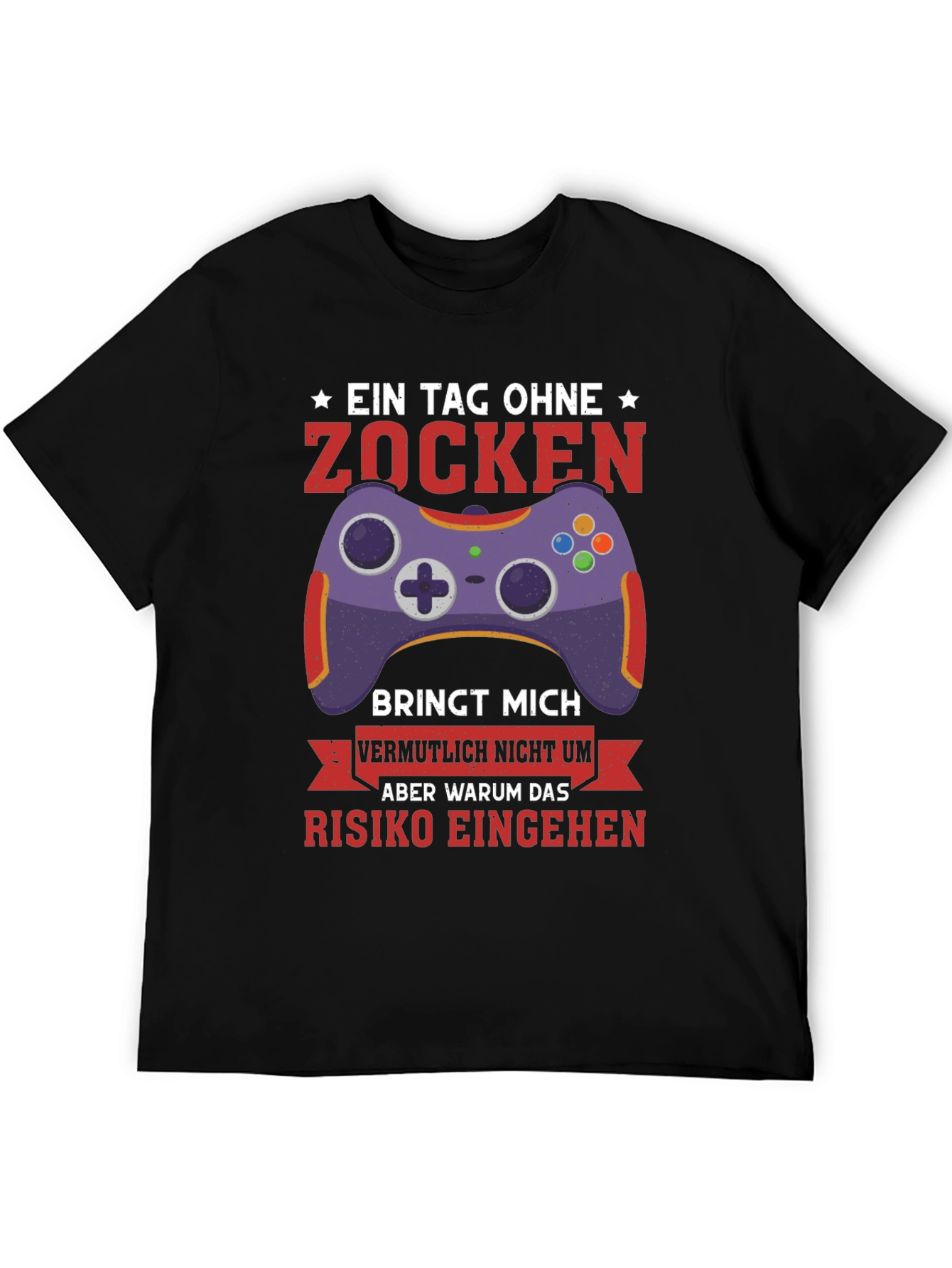 Gamer T-Shirt: Zocken Gaming Controller Tee