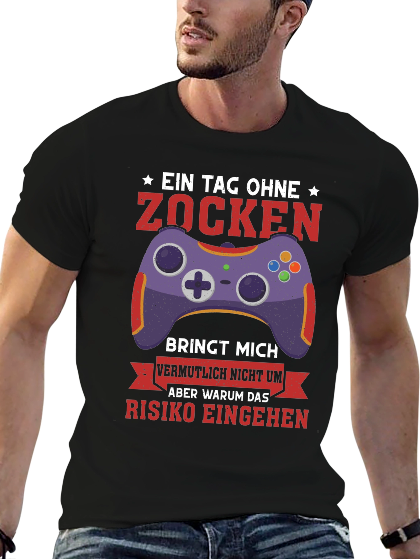Gamer T-Shirt: Zocken Gaming Controller Tee