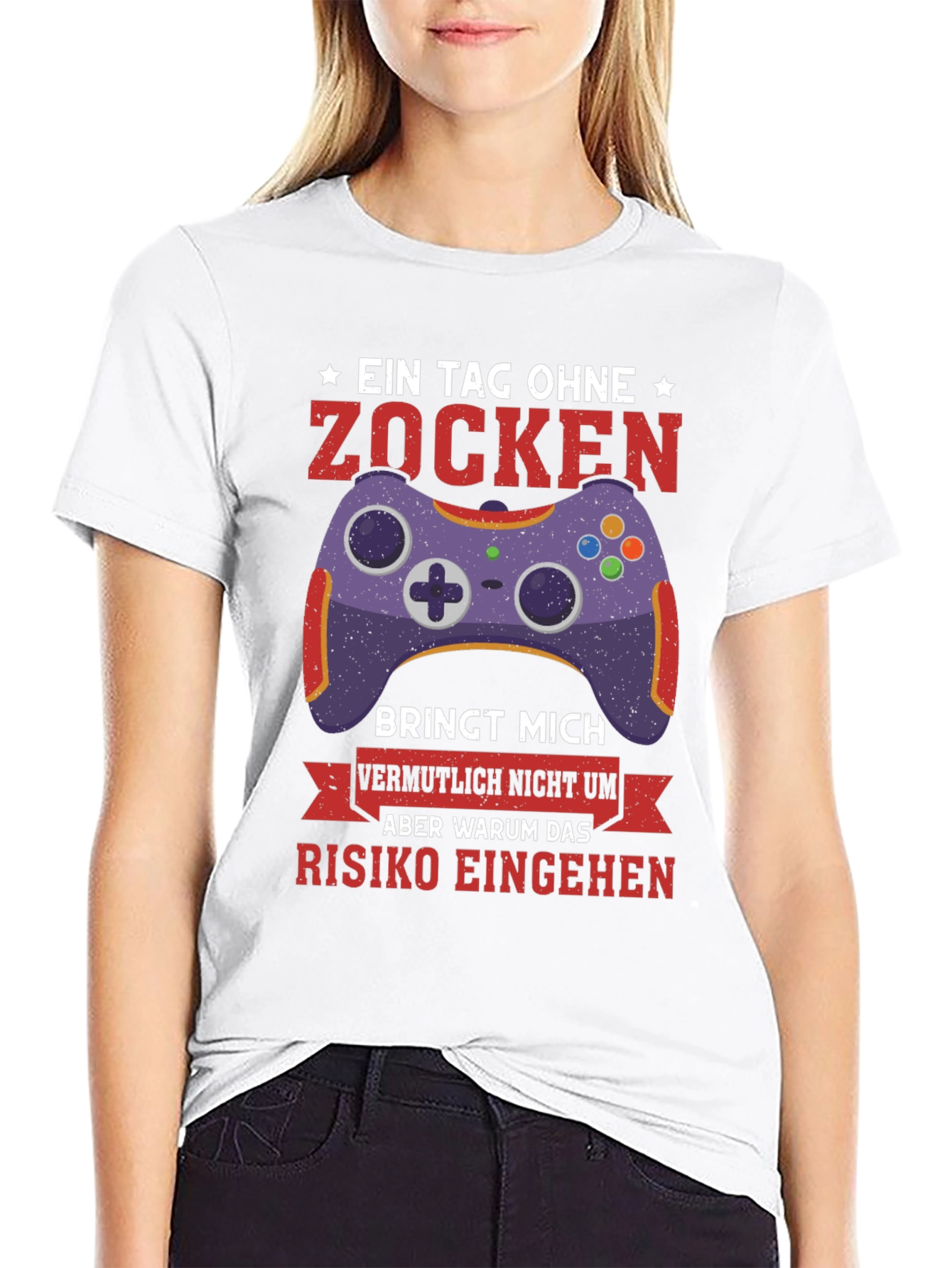 Gamer T-Shirt: Zocken Gaming Controller Tee