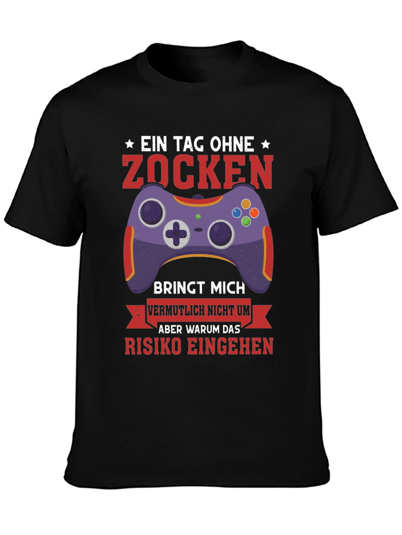 Gamer T-Shirt: Zocken Gaming Controller Tee