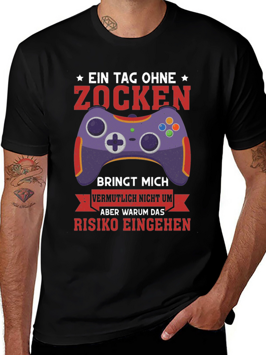 Gamer T-Shirt: Zocken Gaming Controller Tee