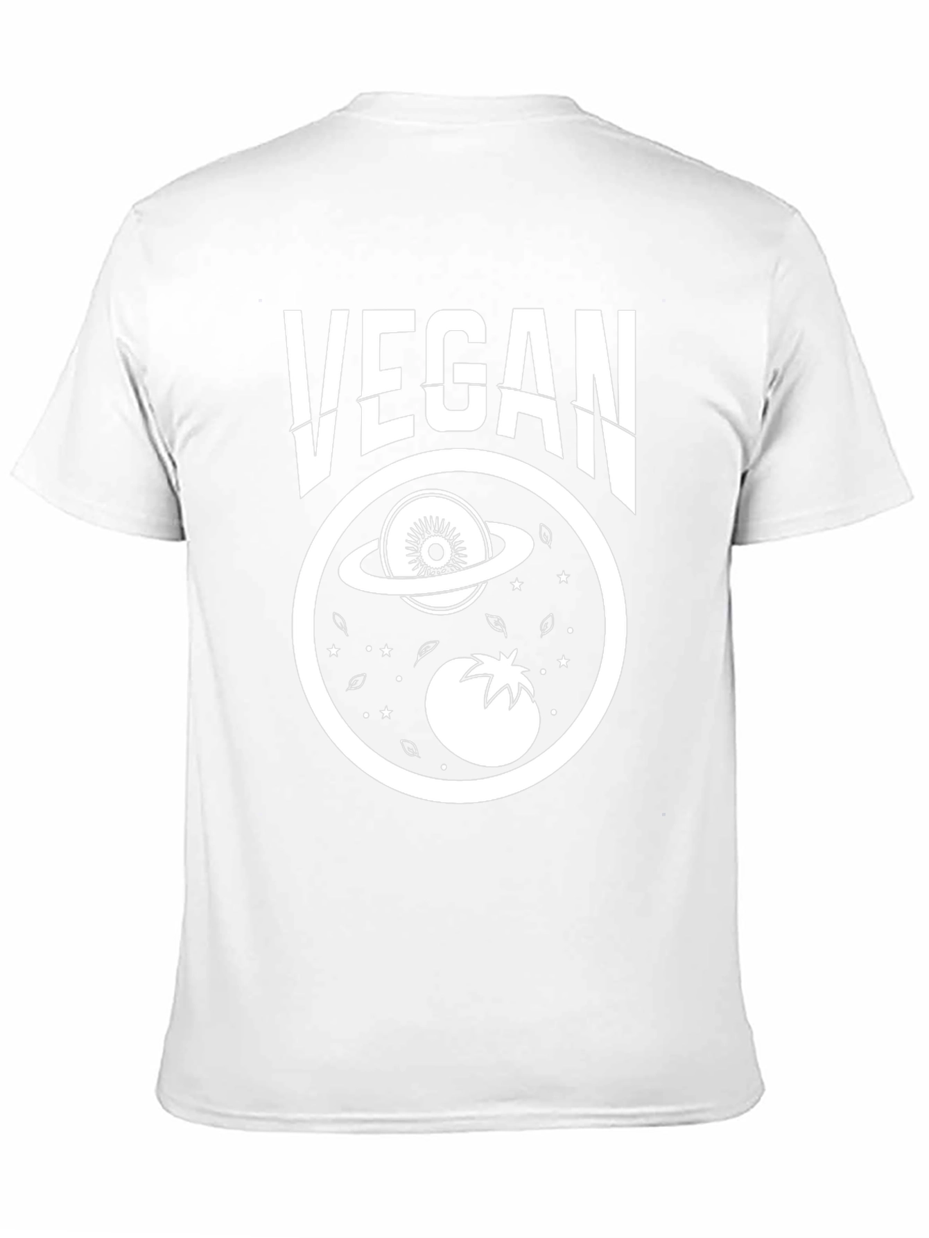 Vegan T-Shirt - Planet Kiwi and Tomato Design