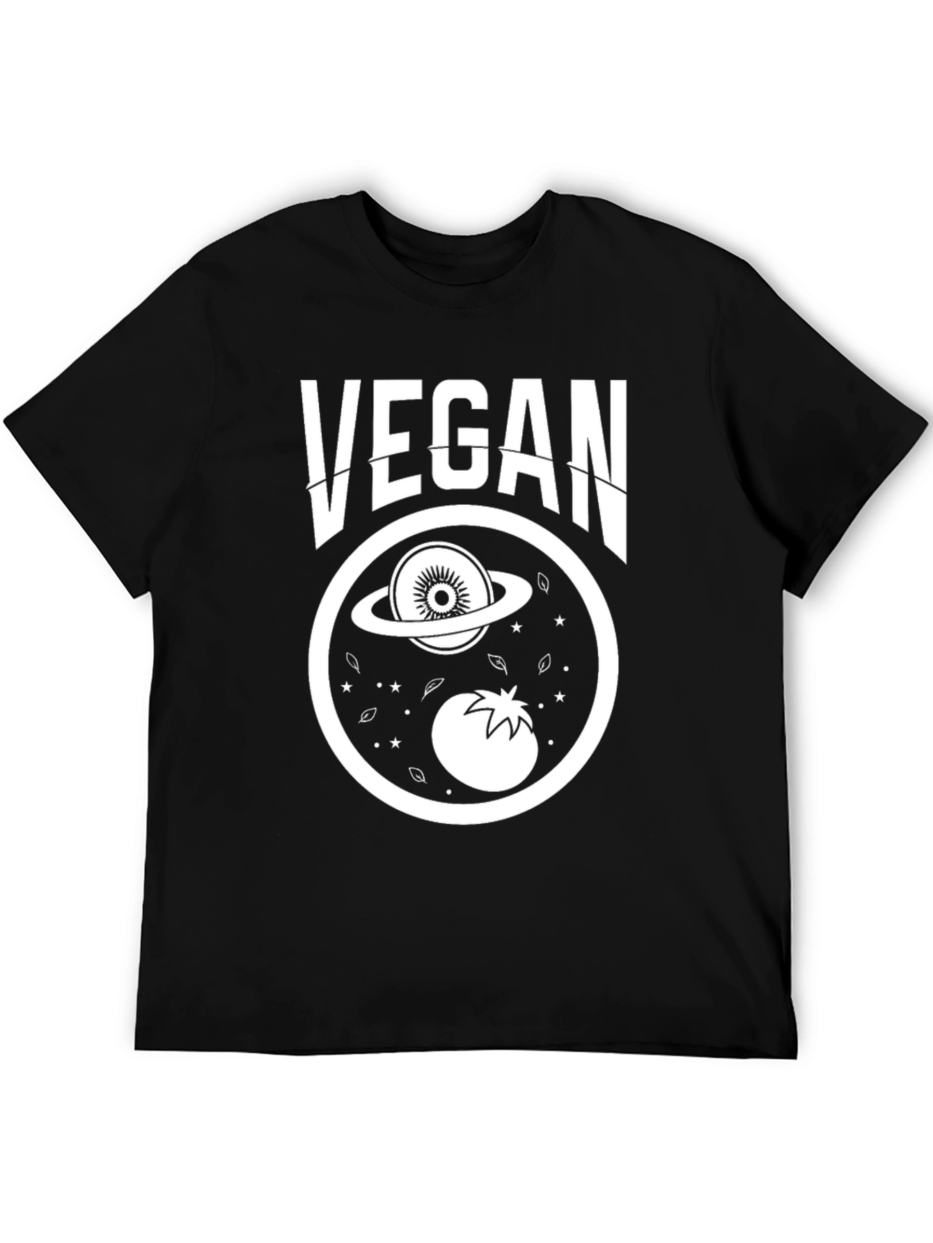 Vegan T-Shirt - Planet Kiwi and Tomato Design