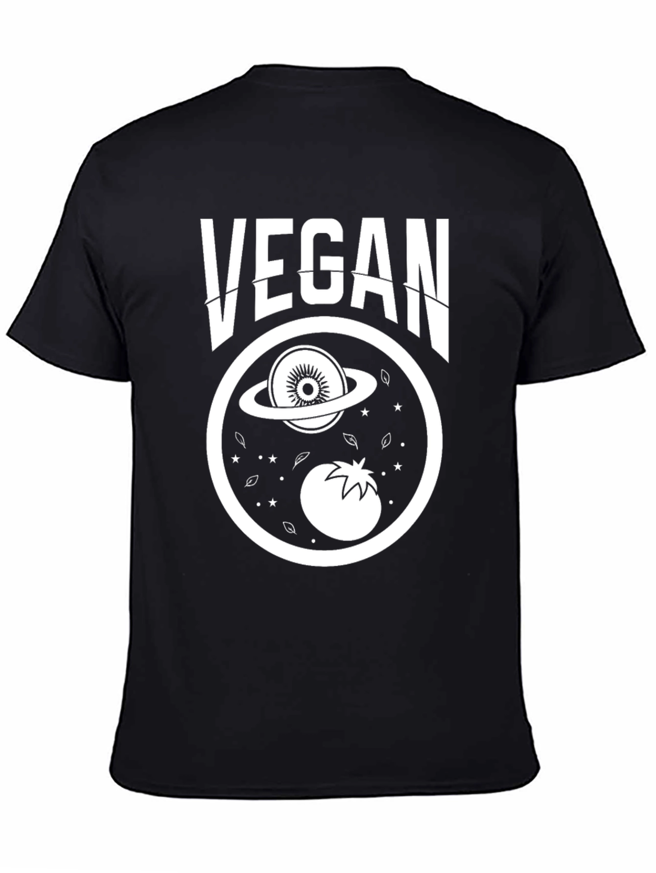 Vegan T-Shirt - Planet Kiwi and Tomato Design