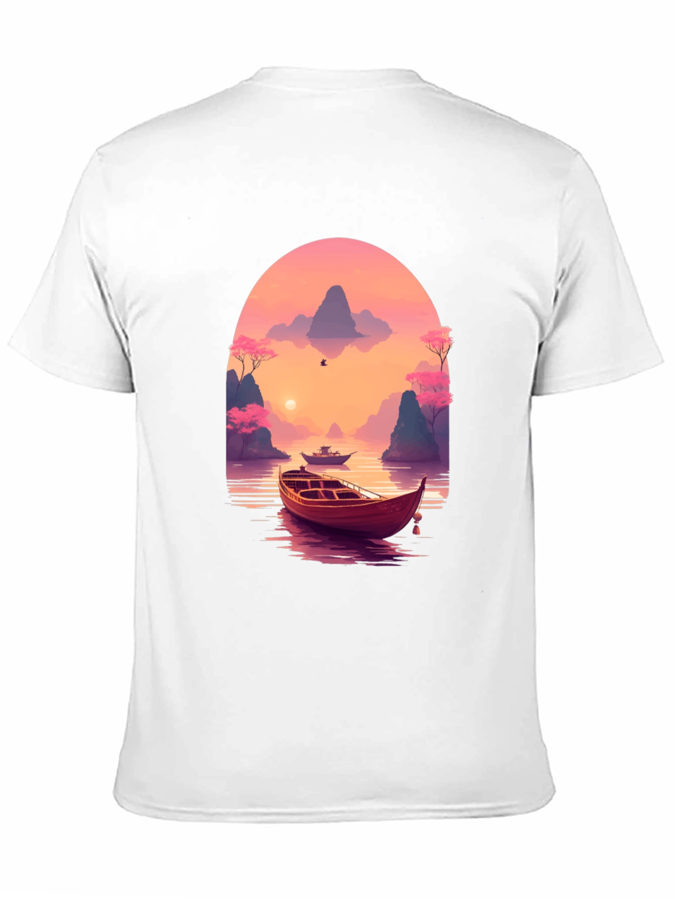 Scenic Sunset Boat Trip Graphic Tee