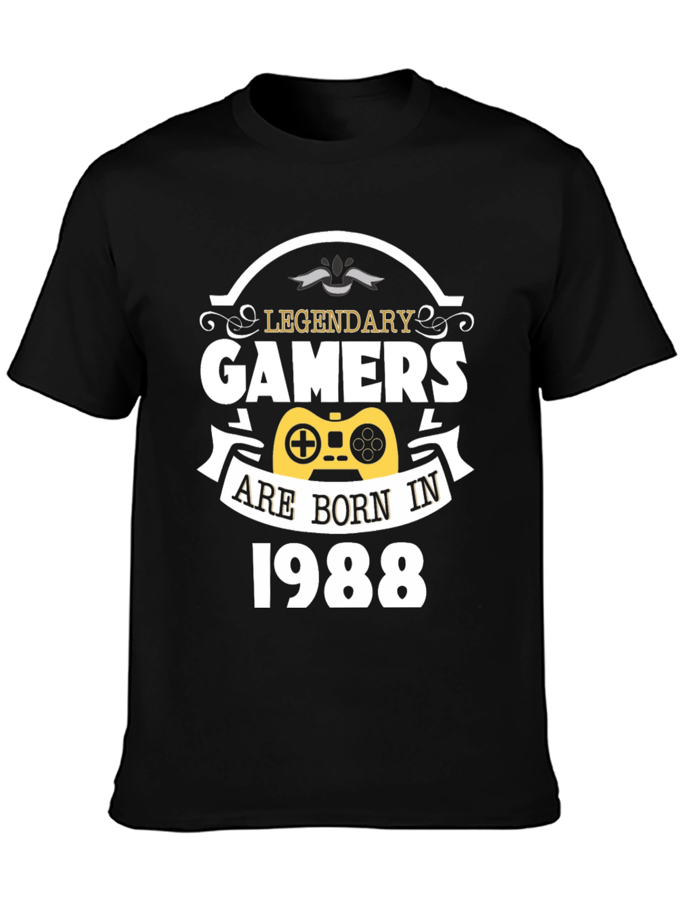 Legendary Gamers Born in 1988 Black T-Shirt