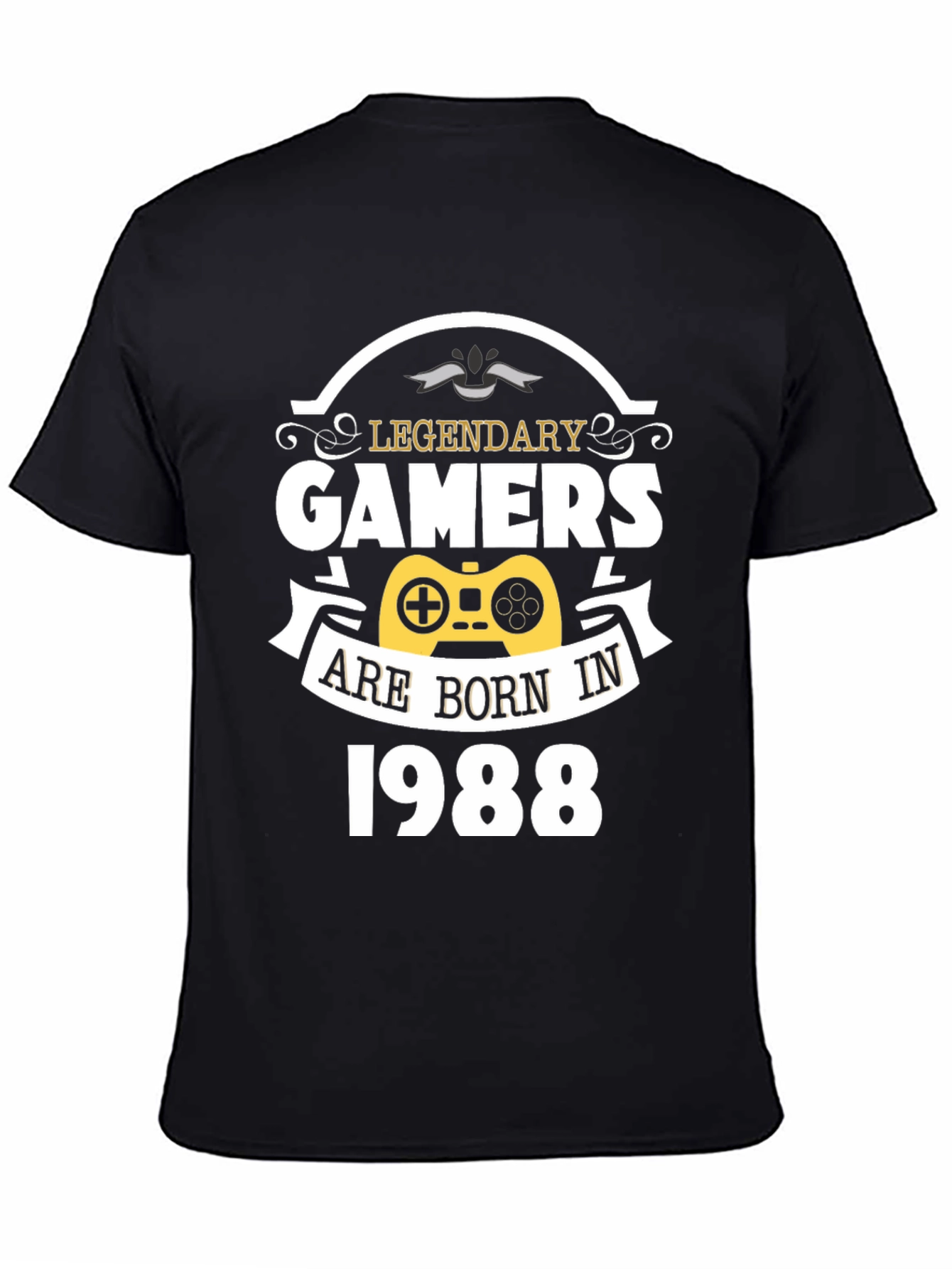 Legendary Gamers Born in 1988 Black T-Shirt