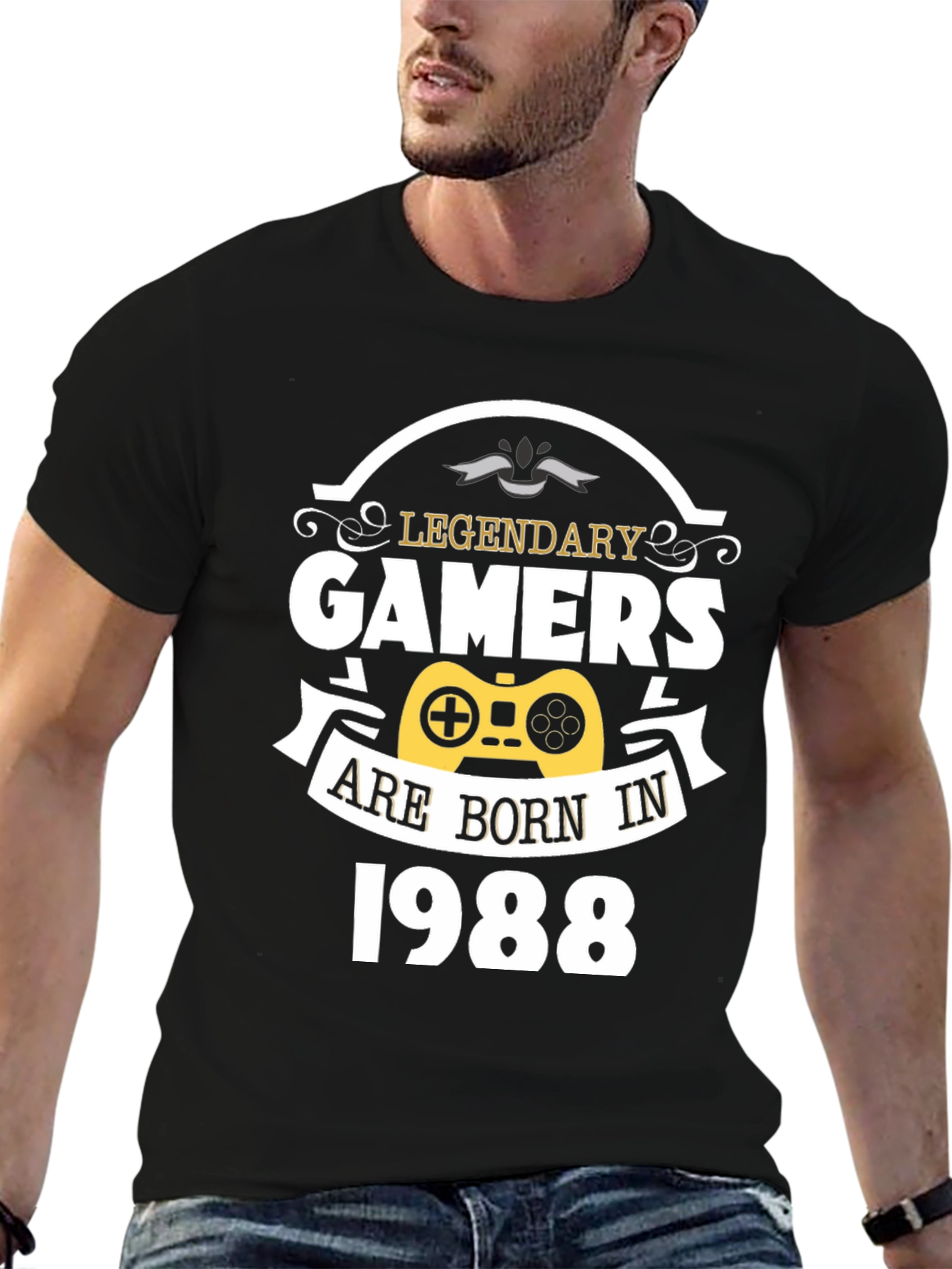 Legendary Gamers Born in 1988 Black T-Shirt