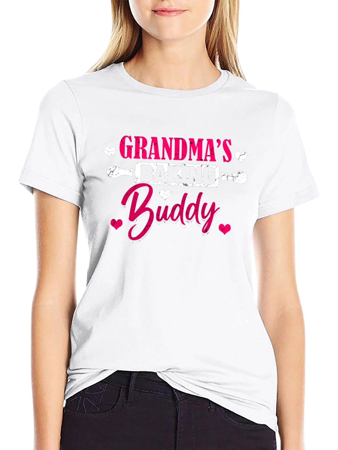 Grandmas Baking Buddy Black T-Shirt