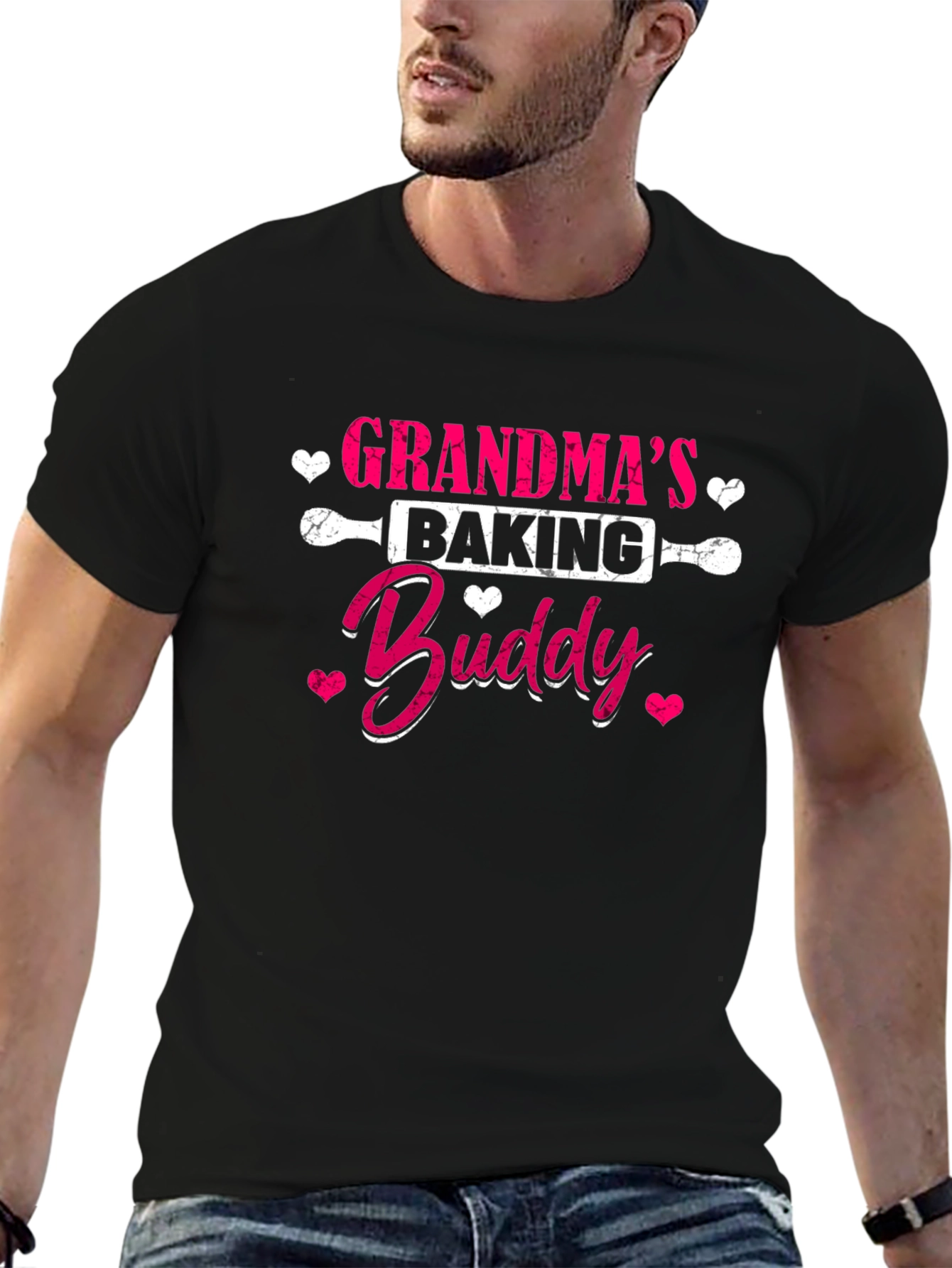 Grandmas Baking Buddy Black T-Shirt