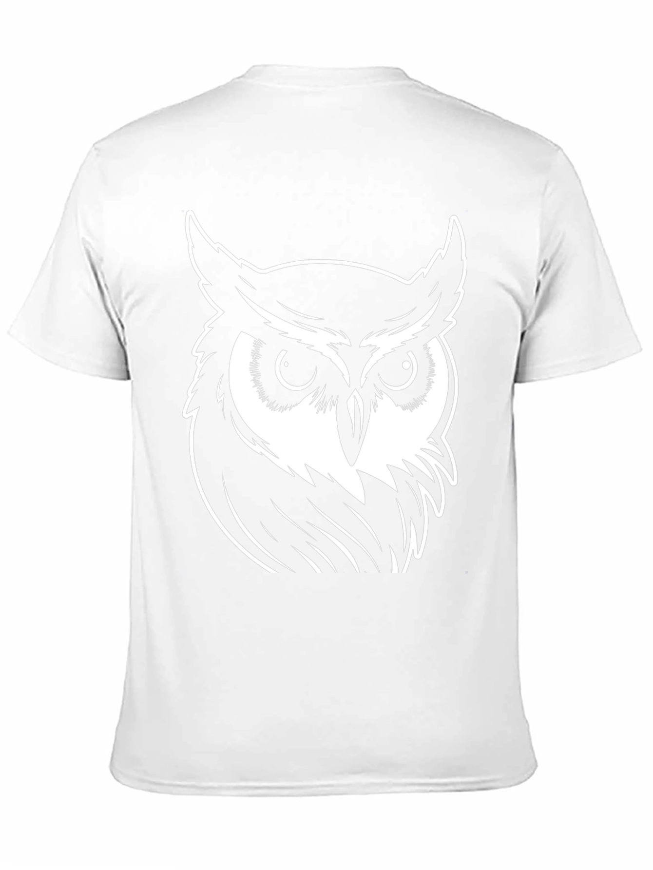 Cool Owl Graphic Tee - Black Cotton T-Shirt