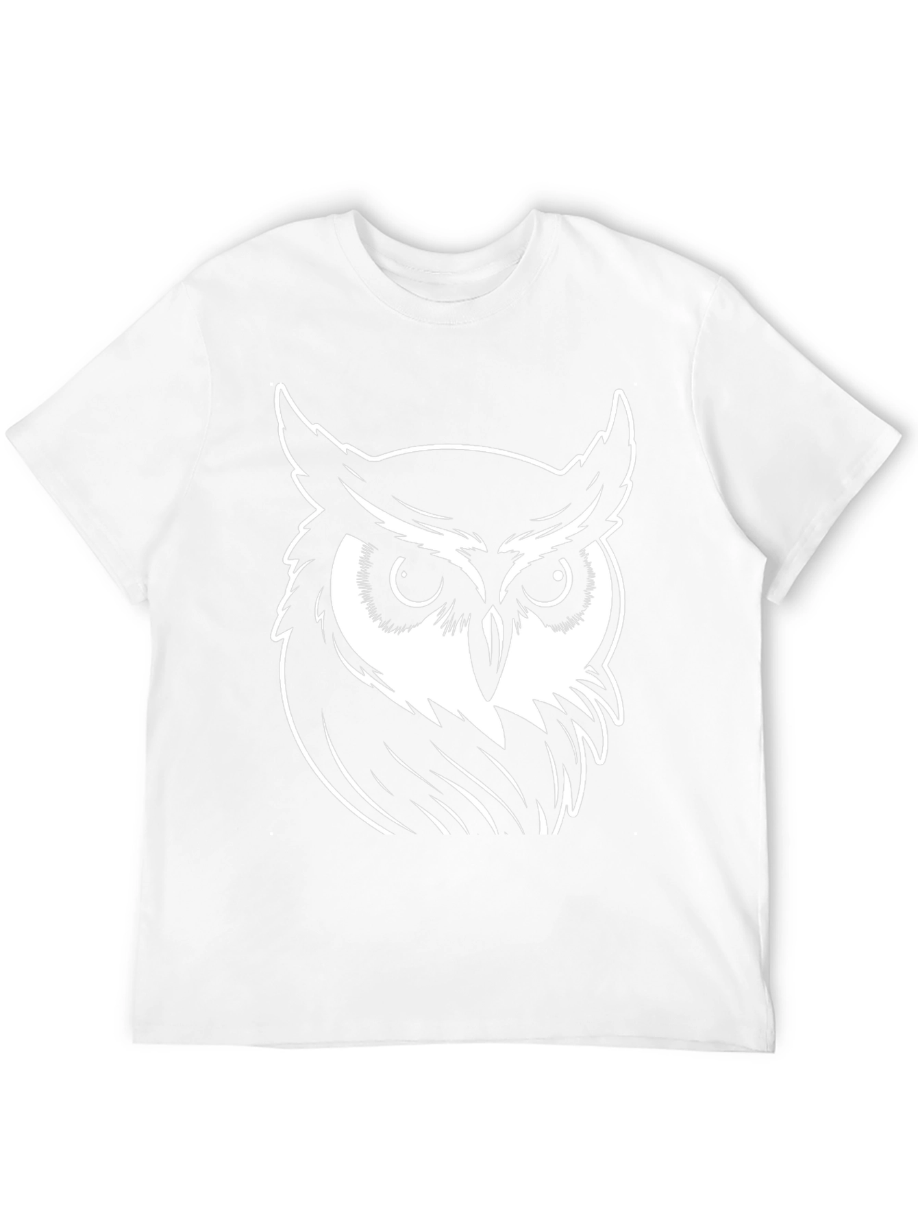 Cool Owl Graphic Tee - Black Cotton T-Shirt