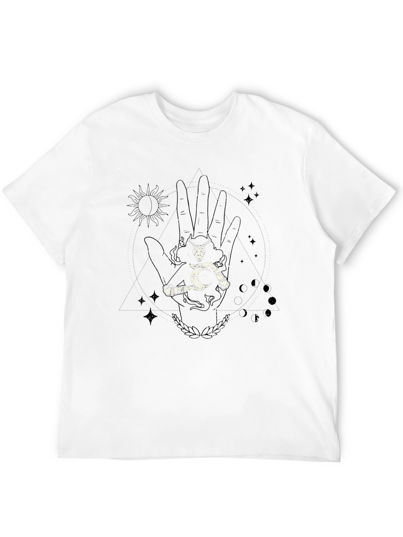 Mystic Hand Graphic Tee - Unisex Black T-Shirt