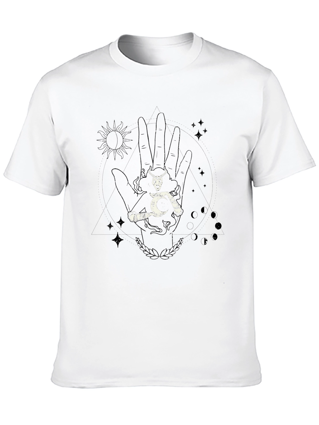 Mystic Hand Graphic Tee - Unisex Black T-Shirt