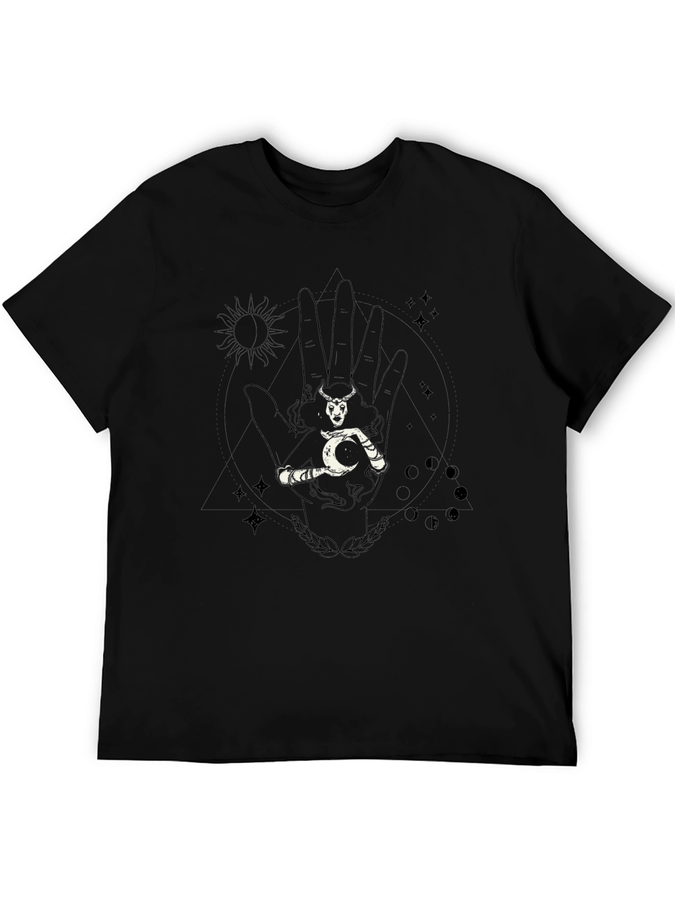 Mystic Hand Graphic Tee - Unisex Black T-Shirt