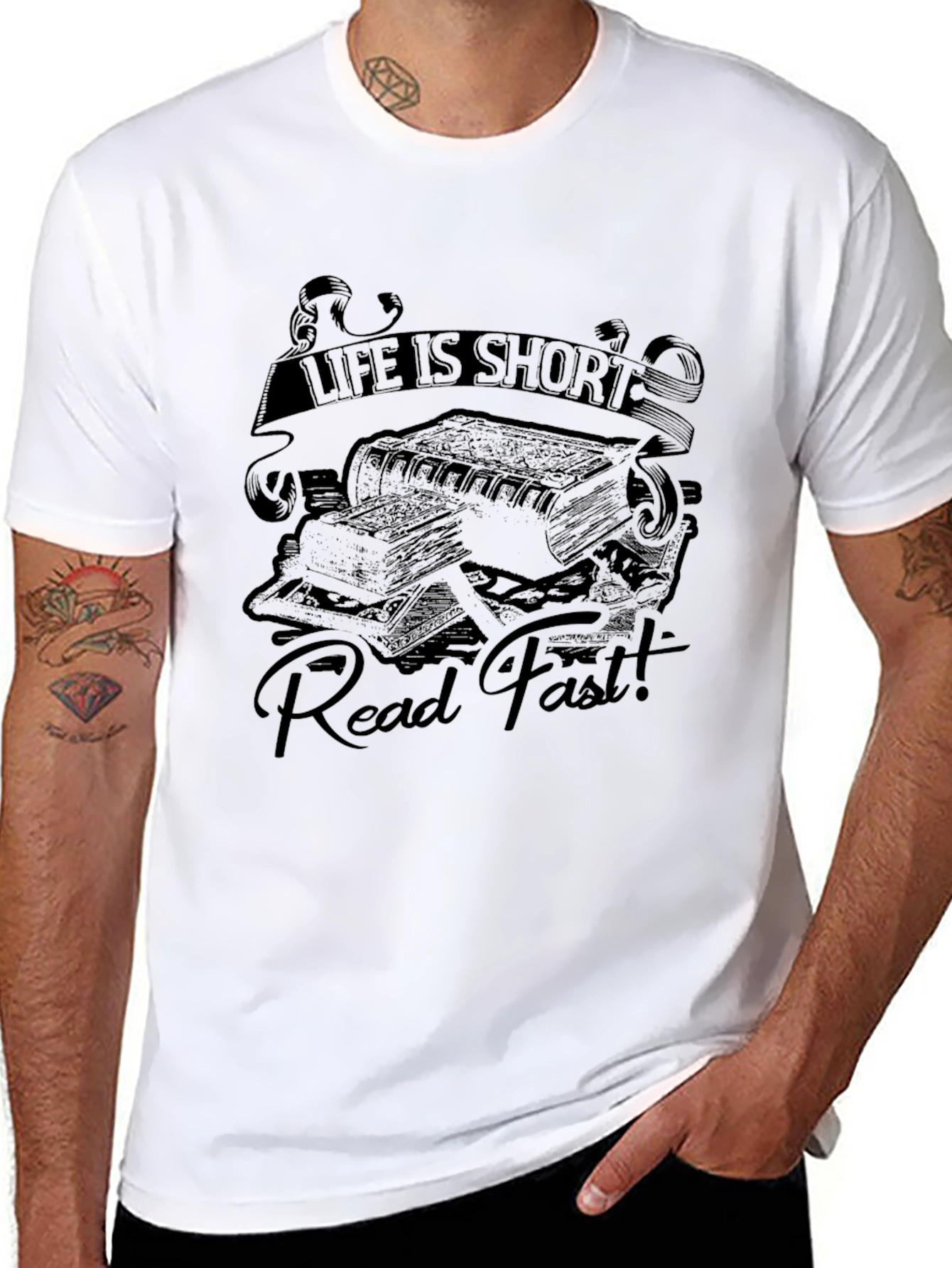 Life is Short Read Fast Graphic T-Shirt
