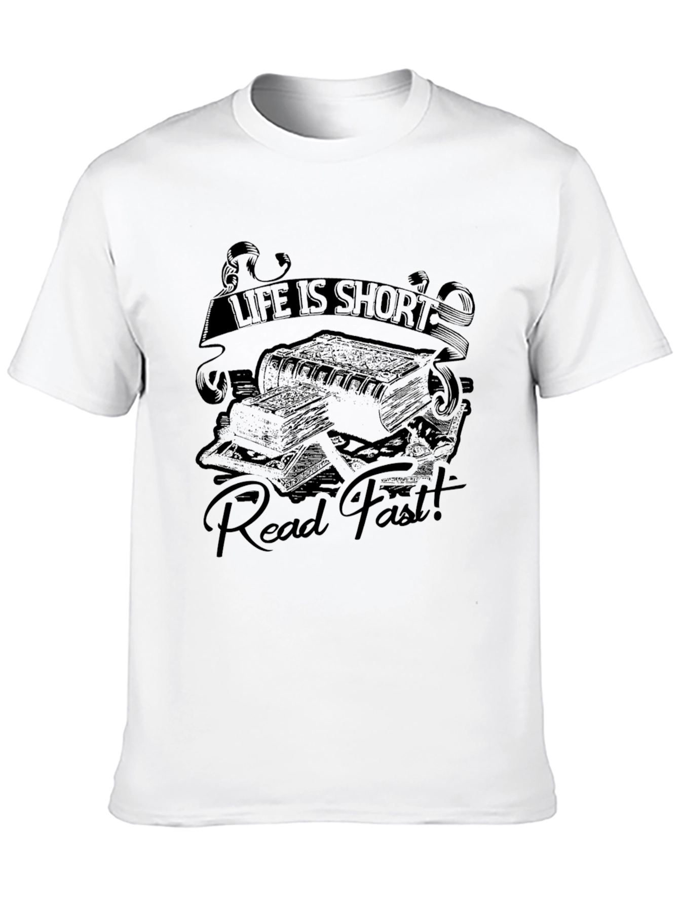 Life is Short Read Fast Graphic T-Shirt