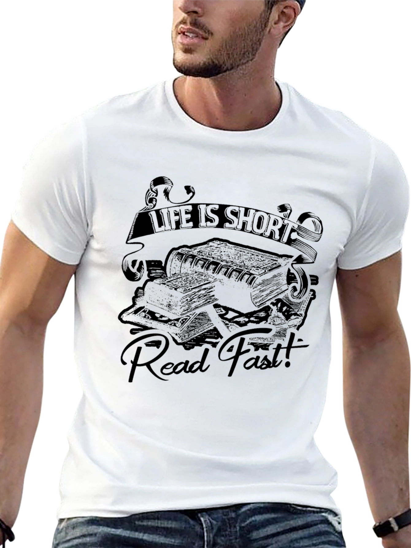 Life is Short Read Fast Graphic T-Shirt