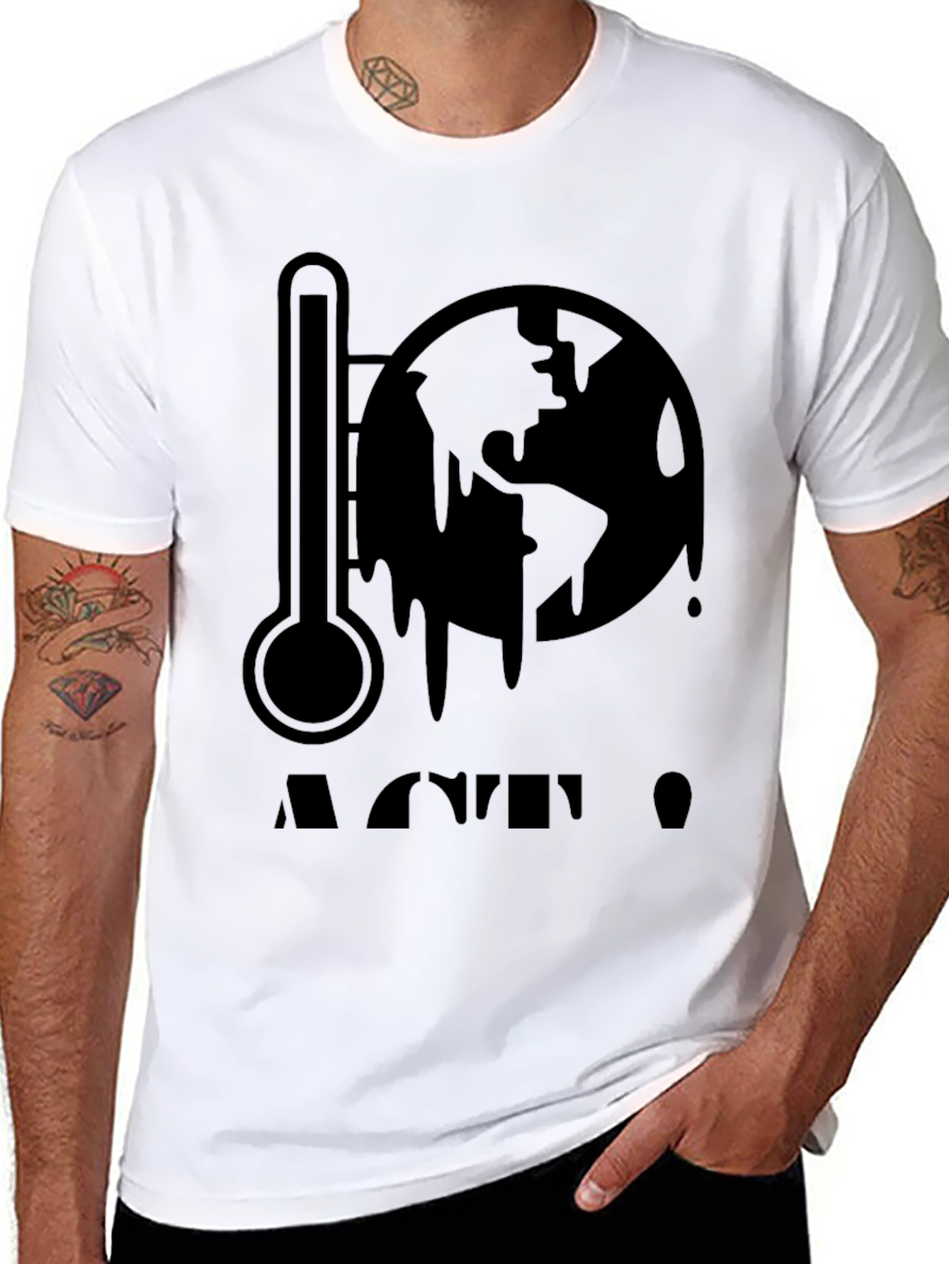 Global Warming Awareness Tee - Black