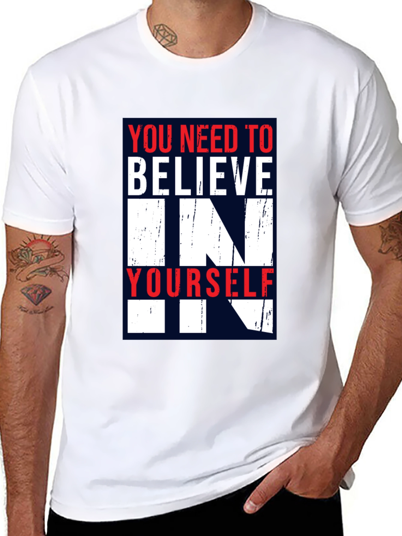 Believe in Yourself Graphic Tee - Inspirational Design