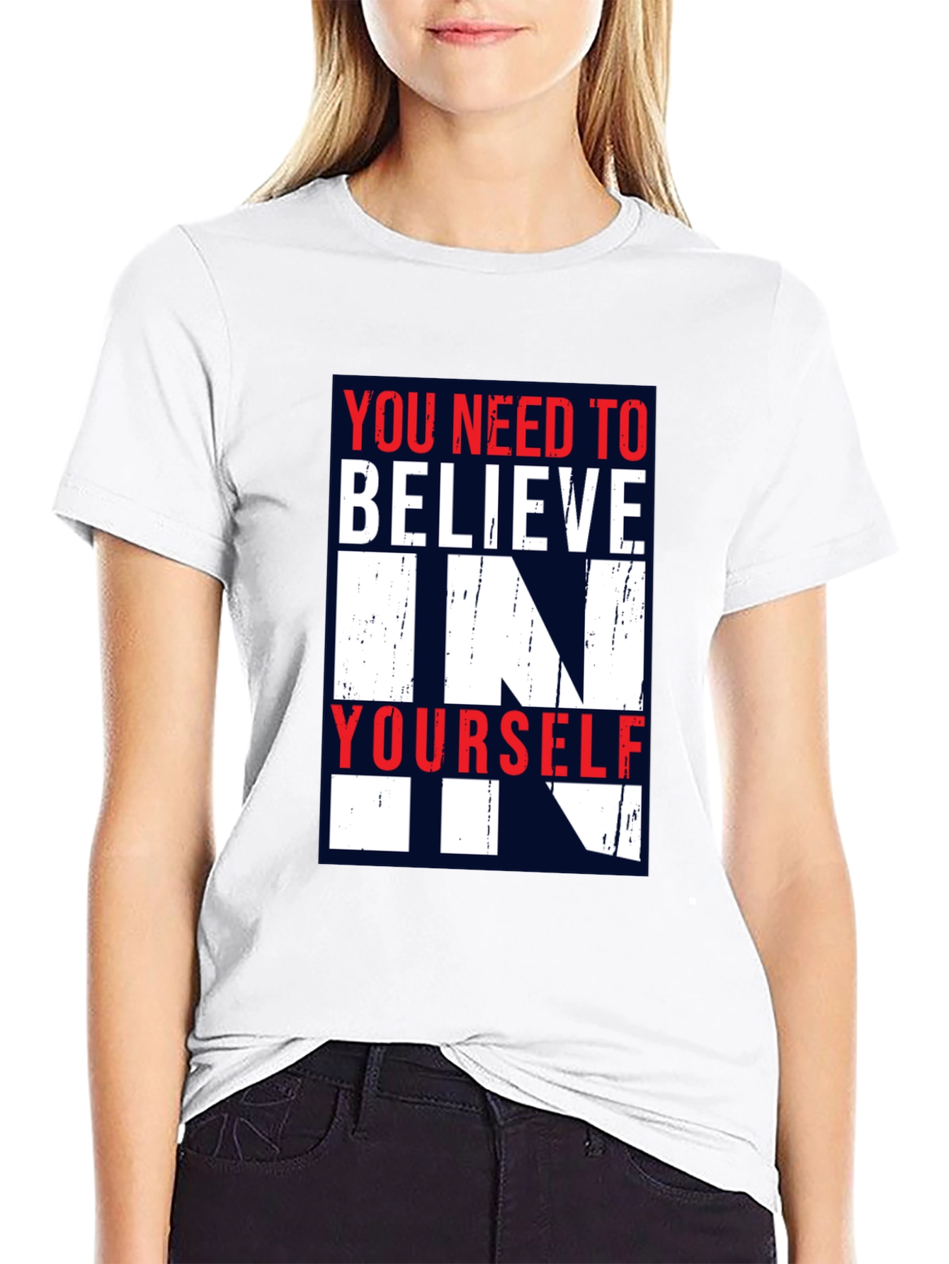 Believe in Yourself Graphic Tee - Inspirational Design