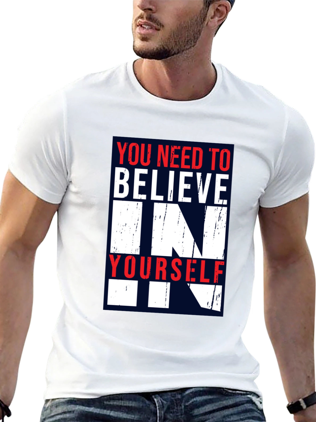 Believe in Yourself Graphic Tee - Inspirational Design