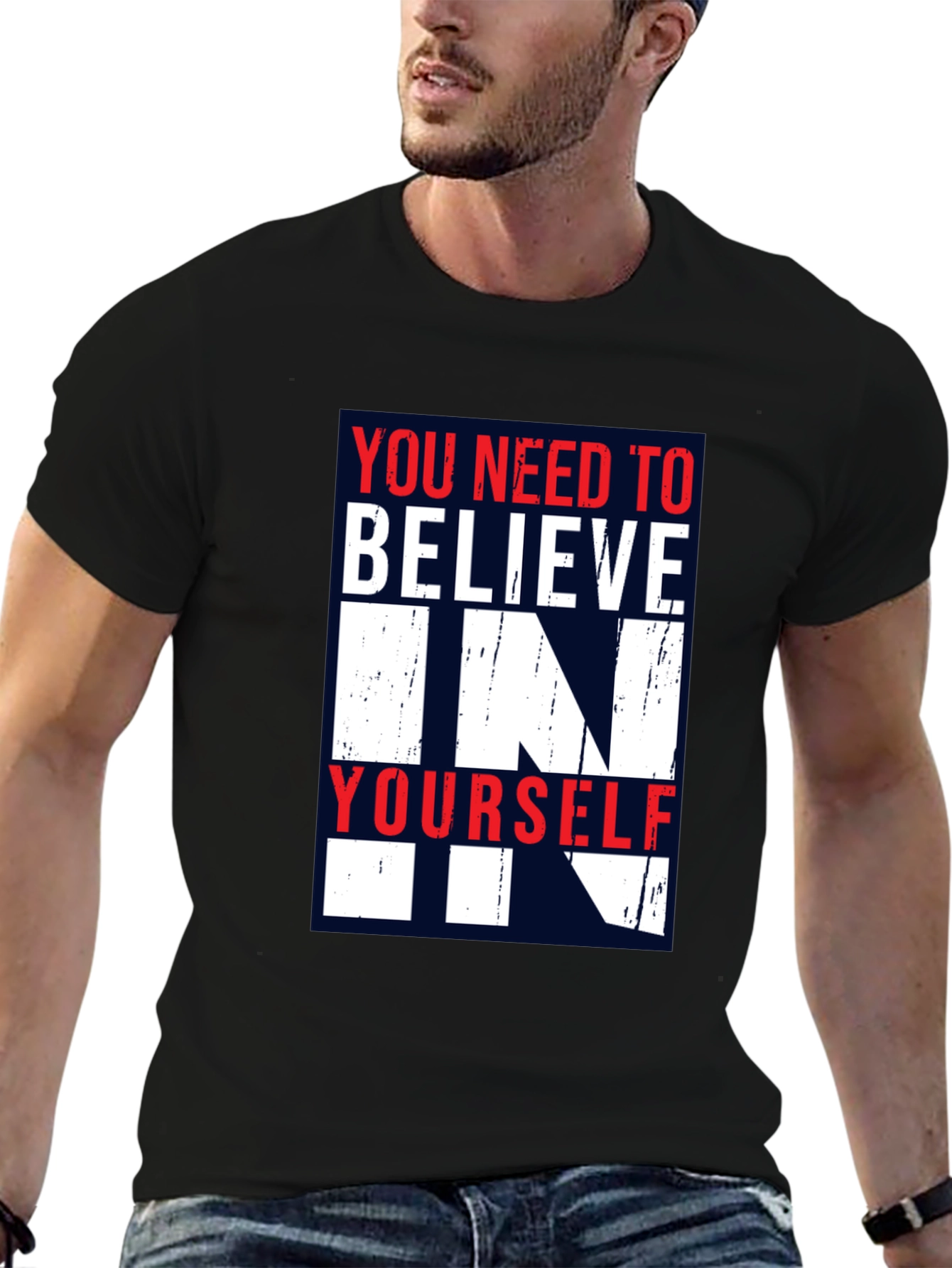 Believe in Yourself Graphic Tee - Inspirational Design