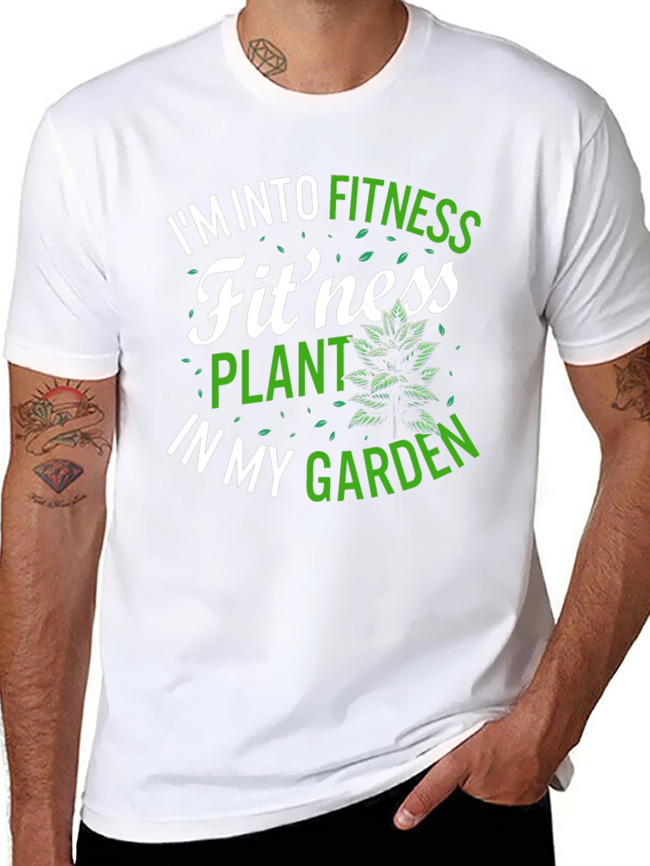 Fitness Plant Garden T-Shirt - Gardening Workout Tee