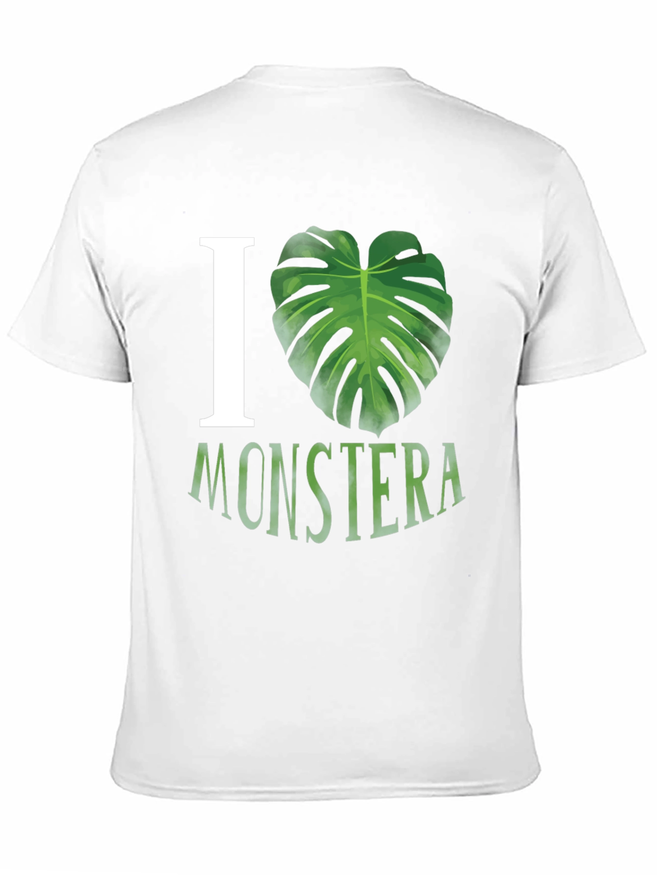 I Love Monstera Black T-Shirt Tropical Plant Tee