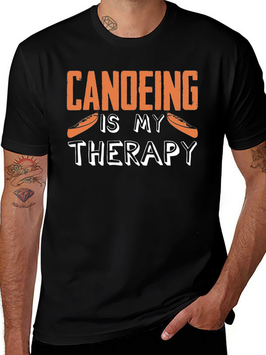 Canoeing Is My Therapy Graphic Tee